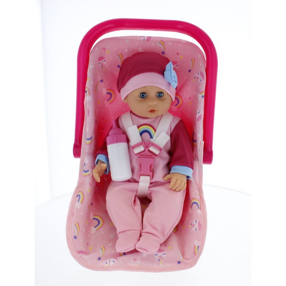 Babypuppe Besttoy - Babypuppe mit Tragesitz - ca. 35 cm