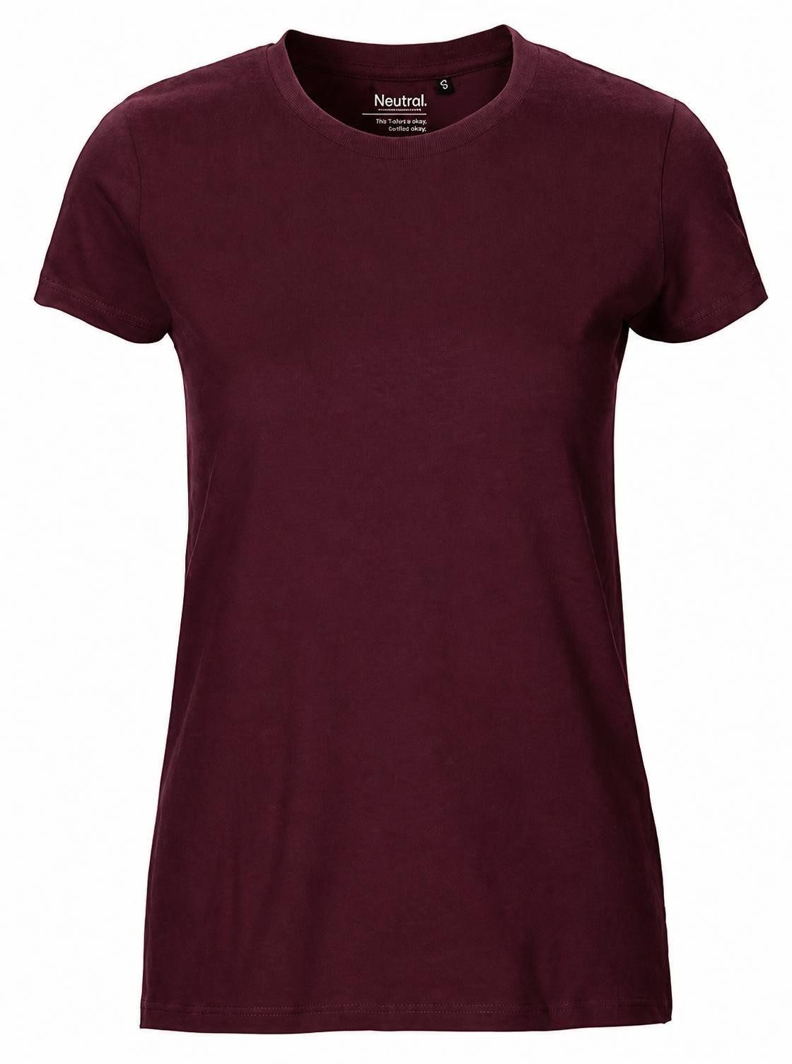 Neutral Rundhalsshirt damen Fitted T-Shirt / 100% Fairtrade-Baumwolle
