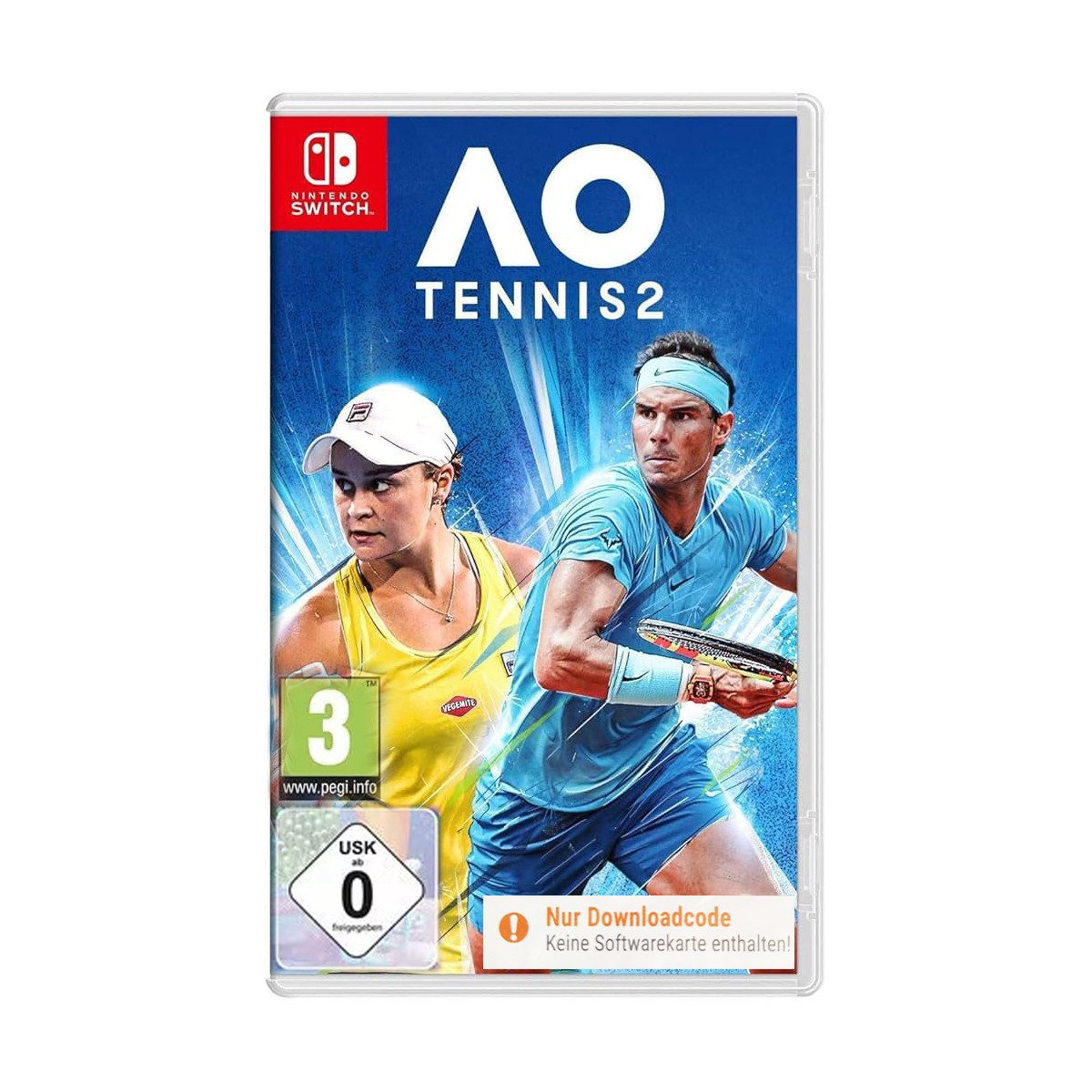 AO Tennis 2 Nintendo Switch Tennis-mit Karrieremodus - Downloadcode Nintendo Switch, Nur Downloadcode