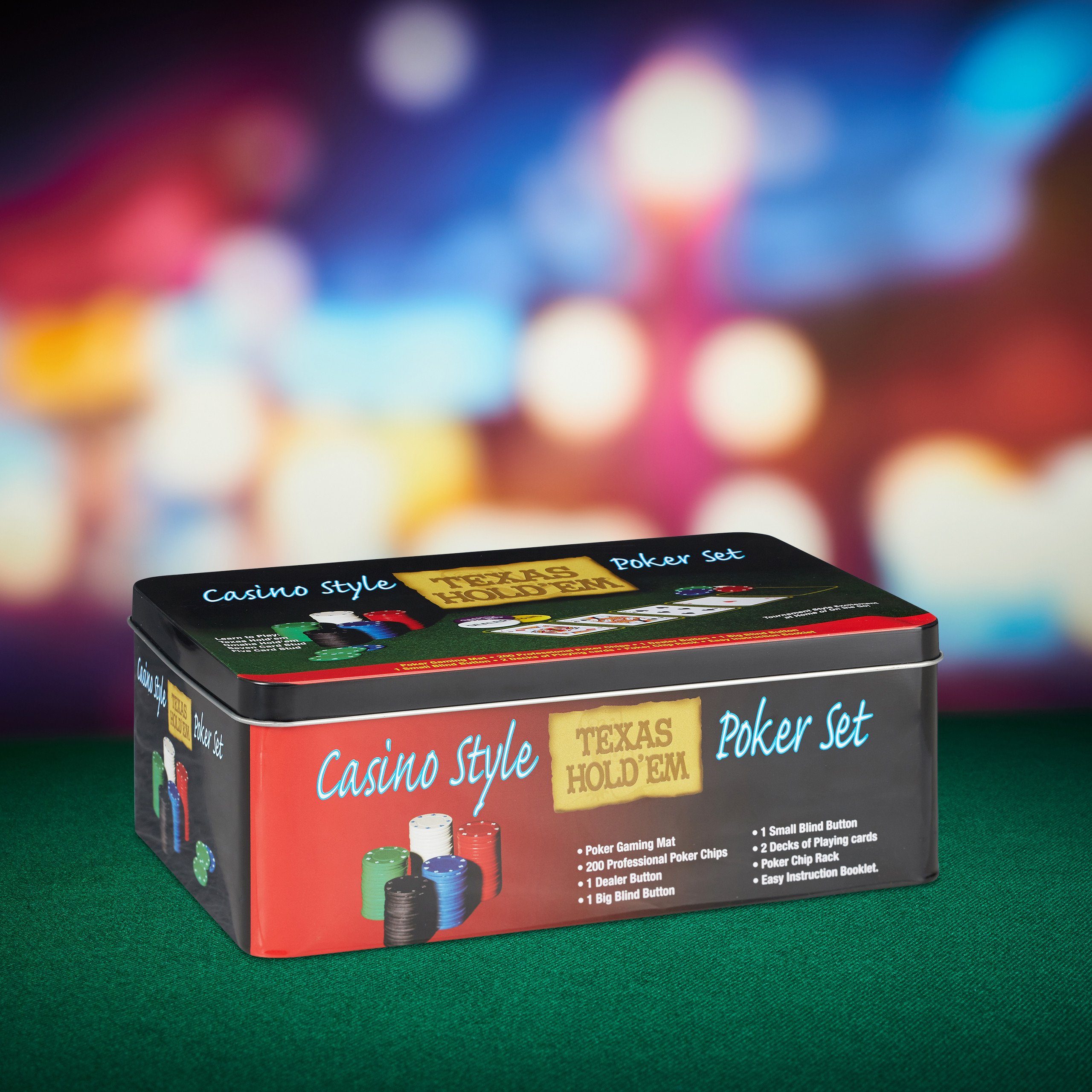 relaxdays Spiel Pokerset groß