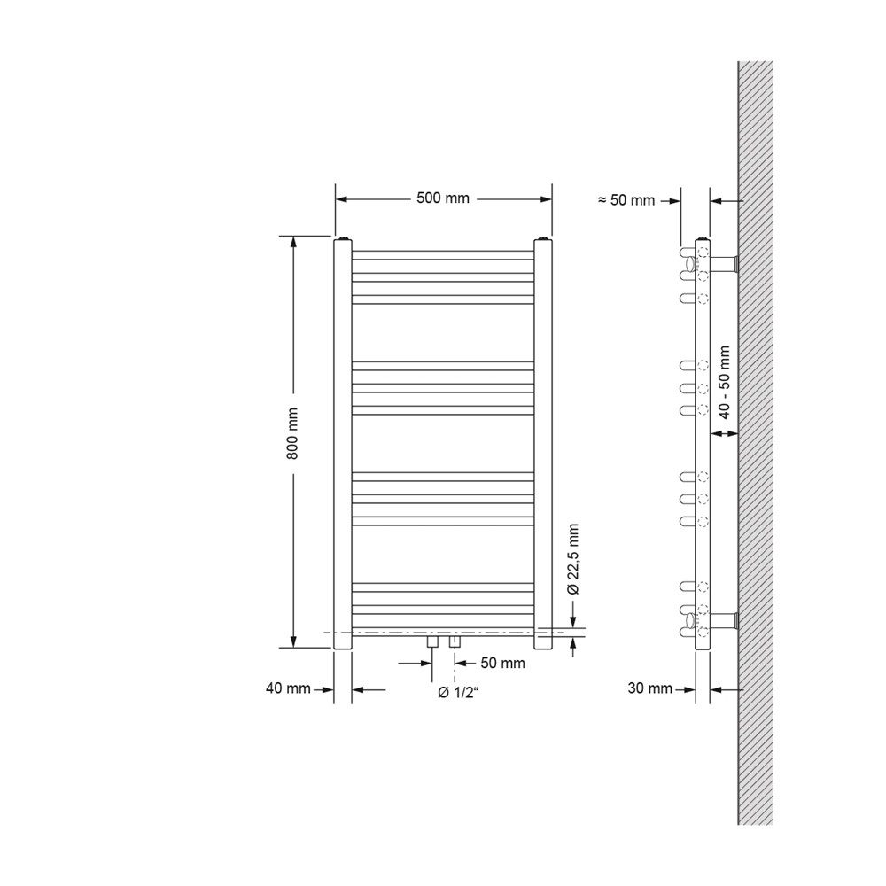 LuxeBath Badheizkörper Design Heizkörper Handtuchtrockner Badezimmer günstig online kaufen