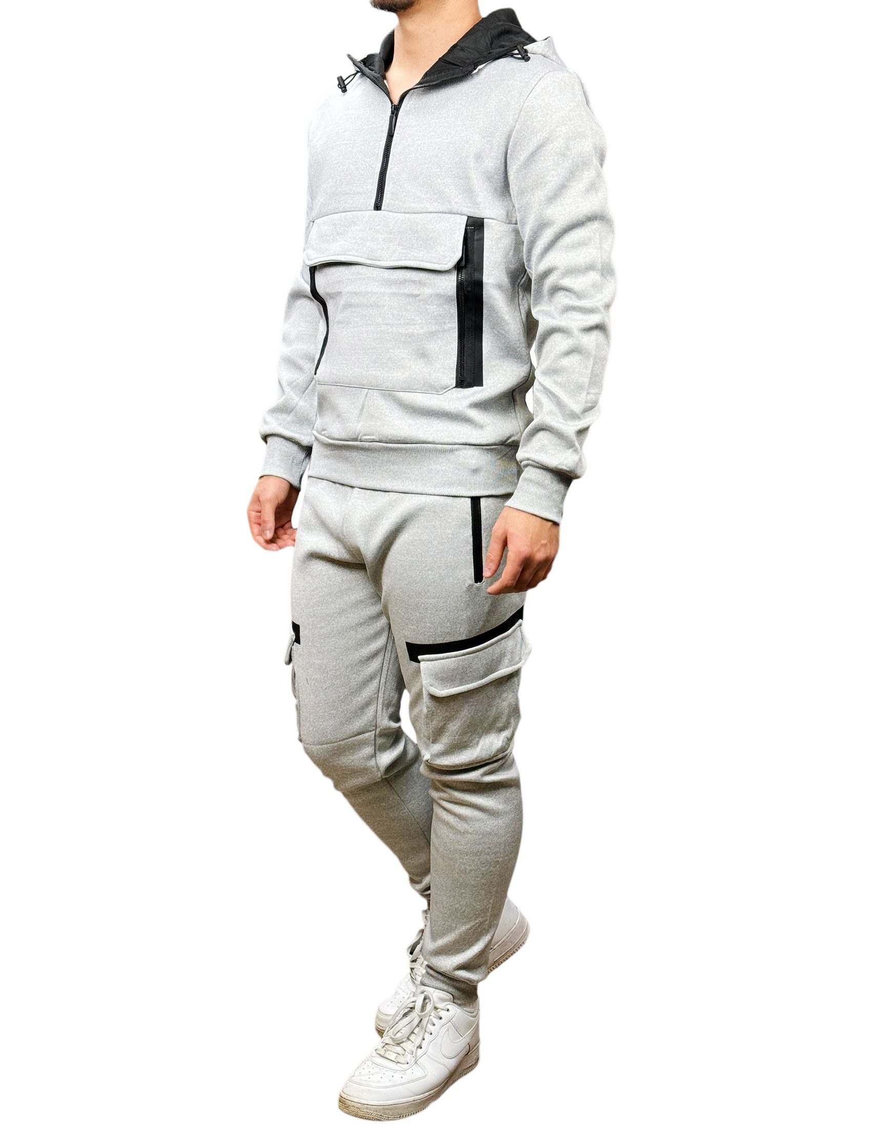 Baxboy Jogginghose BAXBOY Herren Uni Colour Jogging Anzug Sportanzug Sporthose Hoodie