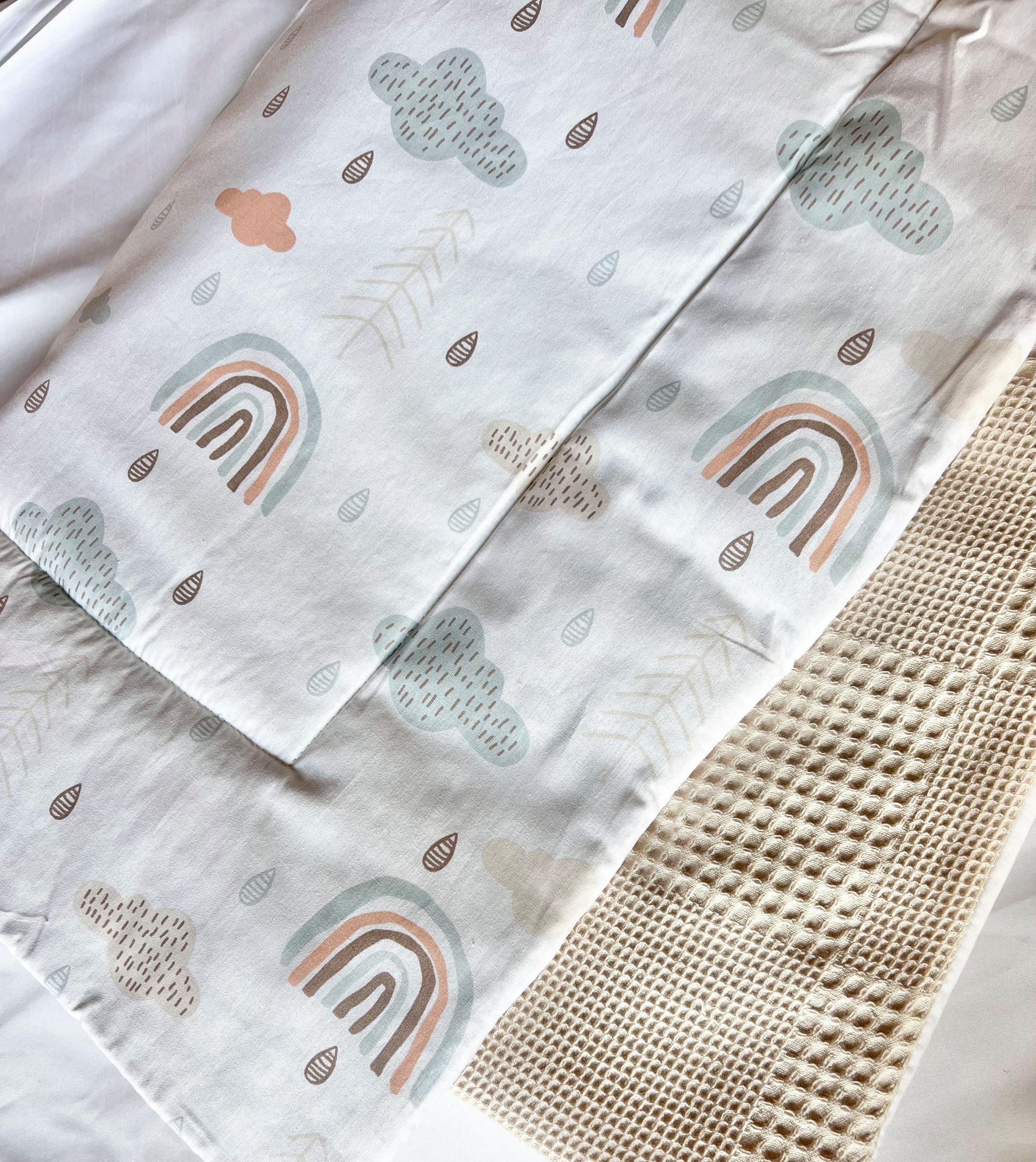 Babydecke Gefütterte Babydecke 80x100cm Waffelpique Tagesdecke günstig online kaufen