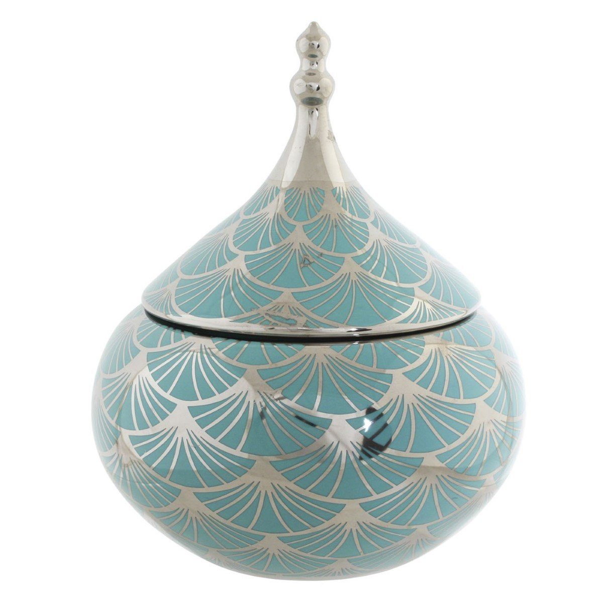 DKD Home Decor 18 Porzellan Dekovase DKD türkis Vase Decor Home Orientalisch x 22 x cm 18