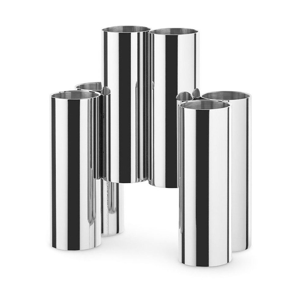 Alessi Geschirr-Set Besteckbehälter 13x15 cm Canale edelstahl, Edelstahl