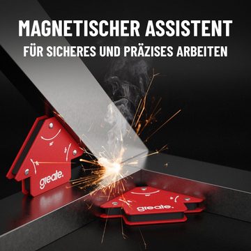 greate. Magnet-Schweißwinkel 1x Schweißmagnet 12kg Tragkraft, Robuster Magnetwinkel Schweißwinkel, (1-St)
