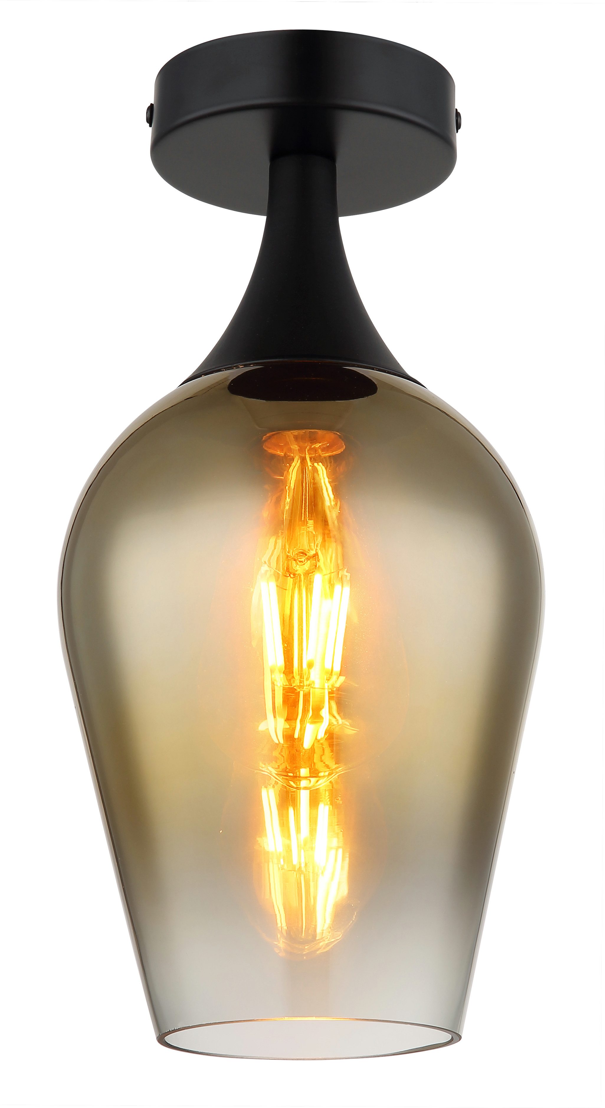 GLOBO LIGHTING Deckenleuchte LAVUS, ohne Leuchtmittel, Deckenlampe/Wohnzimmer/Flur/modern