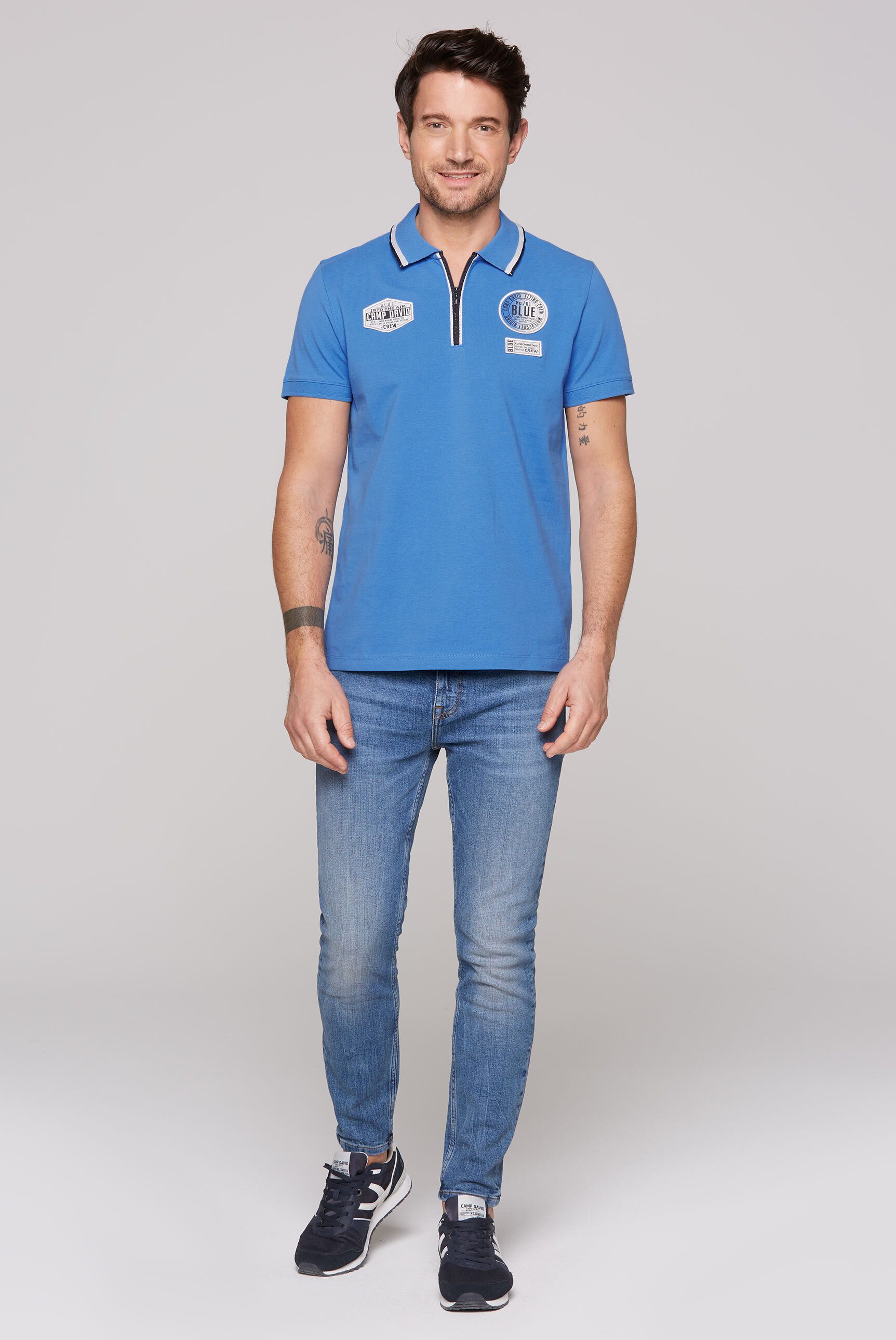CAMP DAVID Poloshirt aus Baumwolle