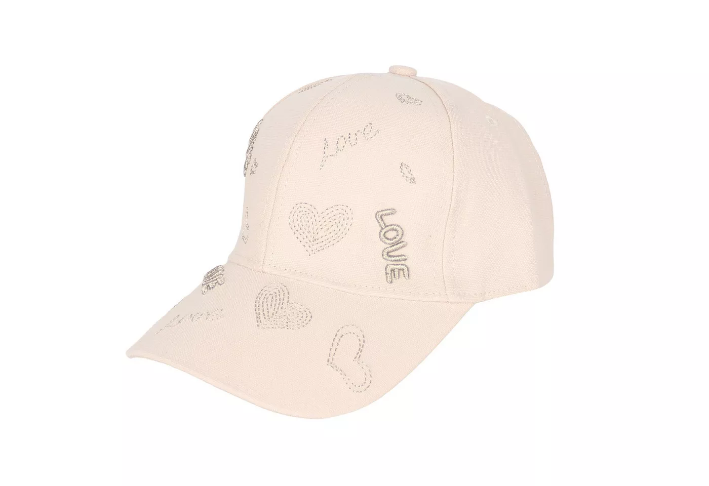 MIRROSI Baseball Cap Damen Cap aus reinem Baumwolle mit Shirm LOVE Leopard (Kappe, Outdor Cap, Feldmütze) Atmungsaktiv, Einheitsgröße