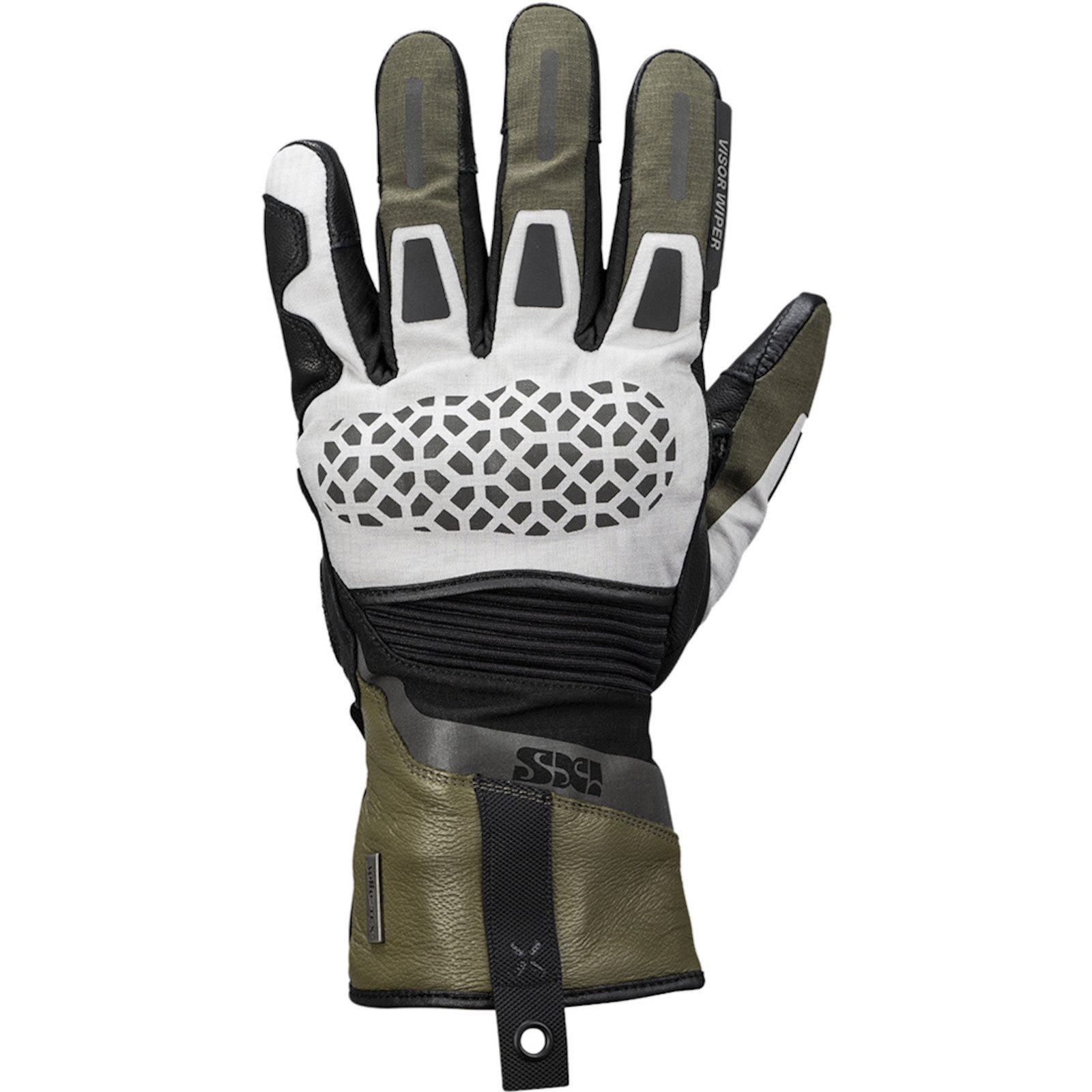 IXS Motorradhandschuhe iXS Venture-STX 1.0 Laminathandschuhe Hellgrau / Oliv / Schwarz motorradhandschuhe für herren