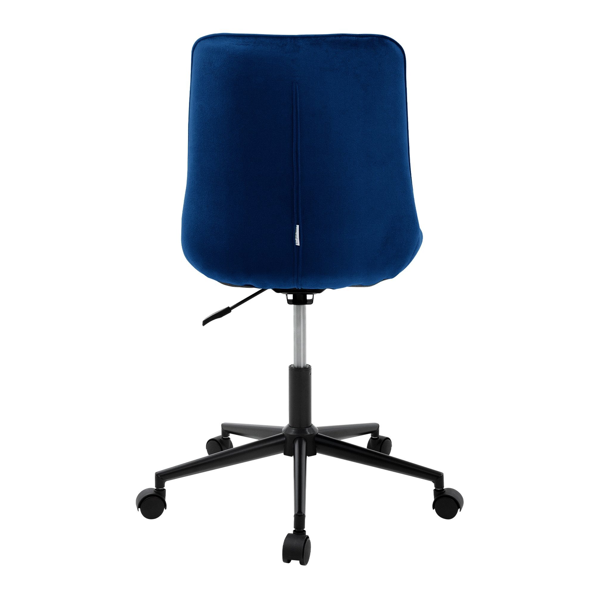 ML-DESIGN Bürostuhl Polsterstuhl Drehstuhl Schreibtischstuhl aus mit & Blau Rollen Office Samt Home Ergonomisch Büro, für 360° 5 höhenverstellbar
