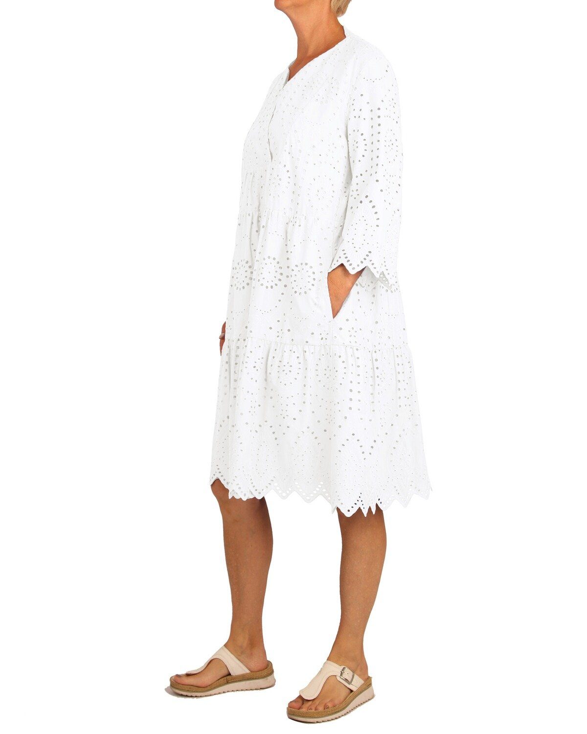 White Label Midikleid Madeira Stufenkleid günstig online kaufen