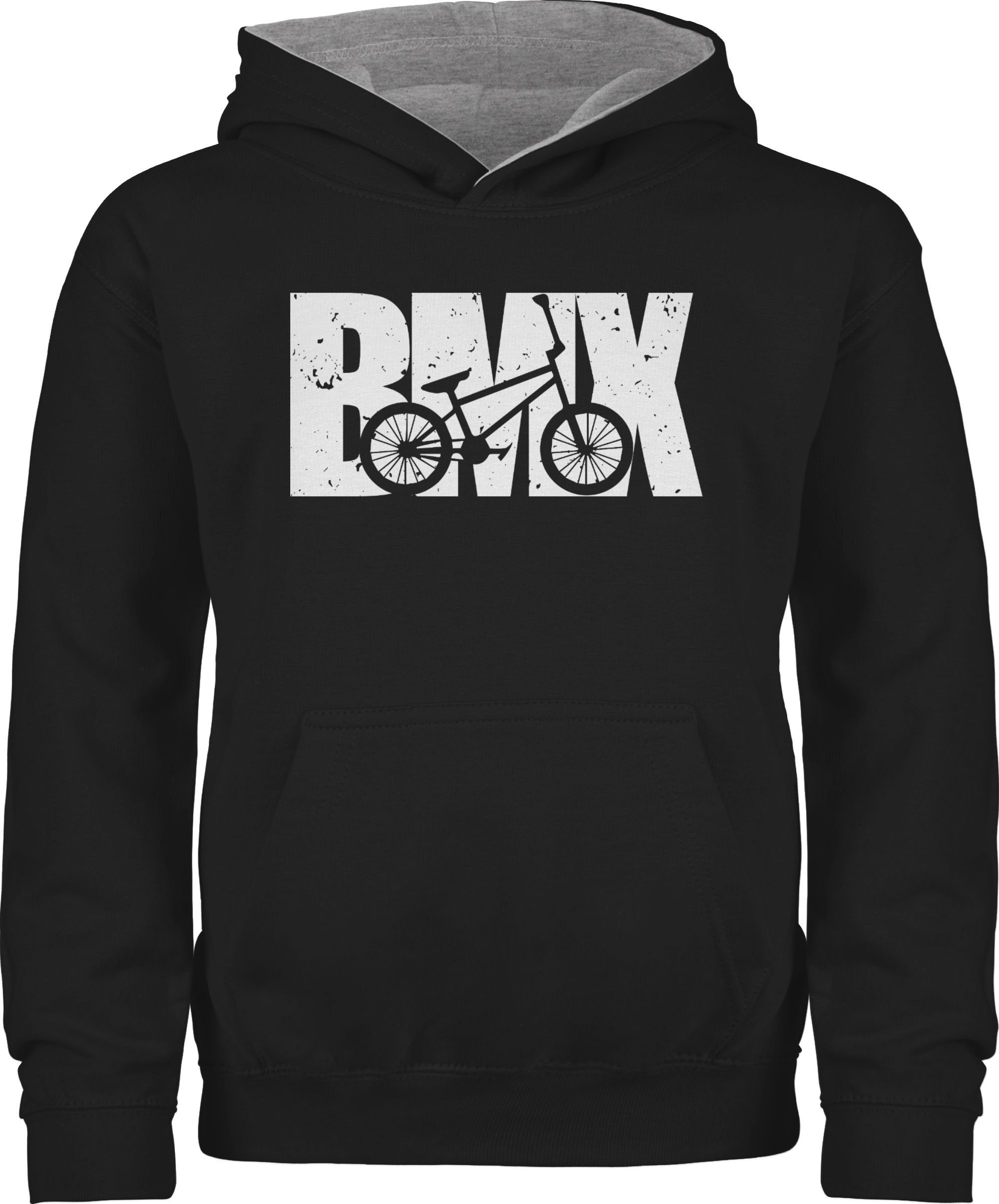 Hoodie Bmx Fahrrad weiß