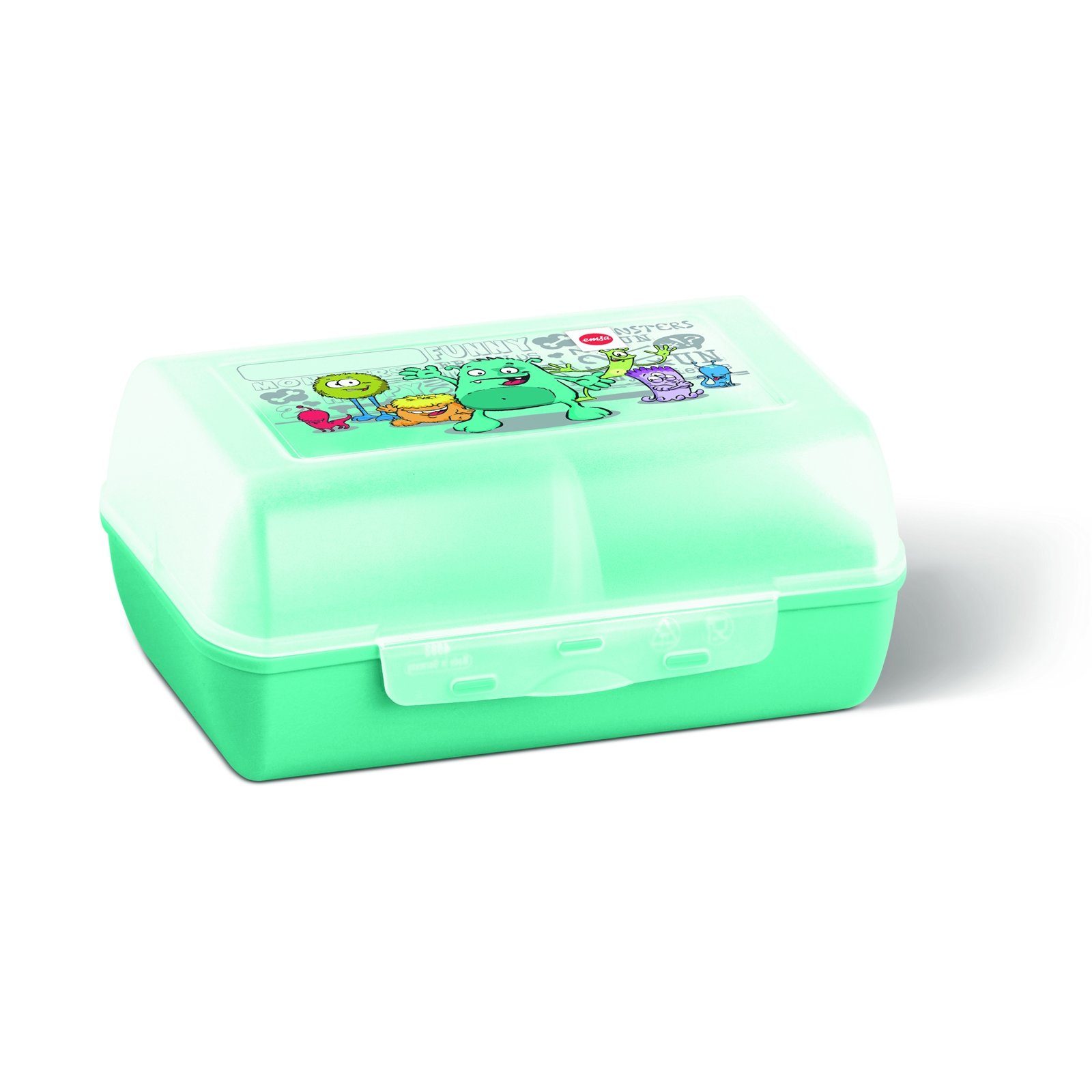 Emsa Lunchbox Brotdose Monster Variabolo, hochwertiger Kunststoff, (Stück, 1-tlg., 1 Brotdose), Clipbox