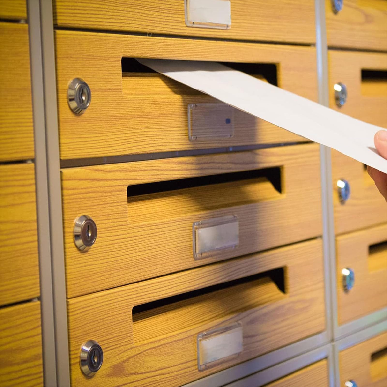 Auledio Briefkastenschloss Schlossplatten, Schrankschloss, Spindschloss, Briefkasten schloß, (10-St), Hebelschloss Möbelschloss für Cupboard, Schranktüren – Bild 5 von 5