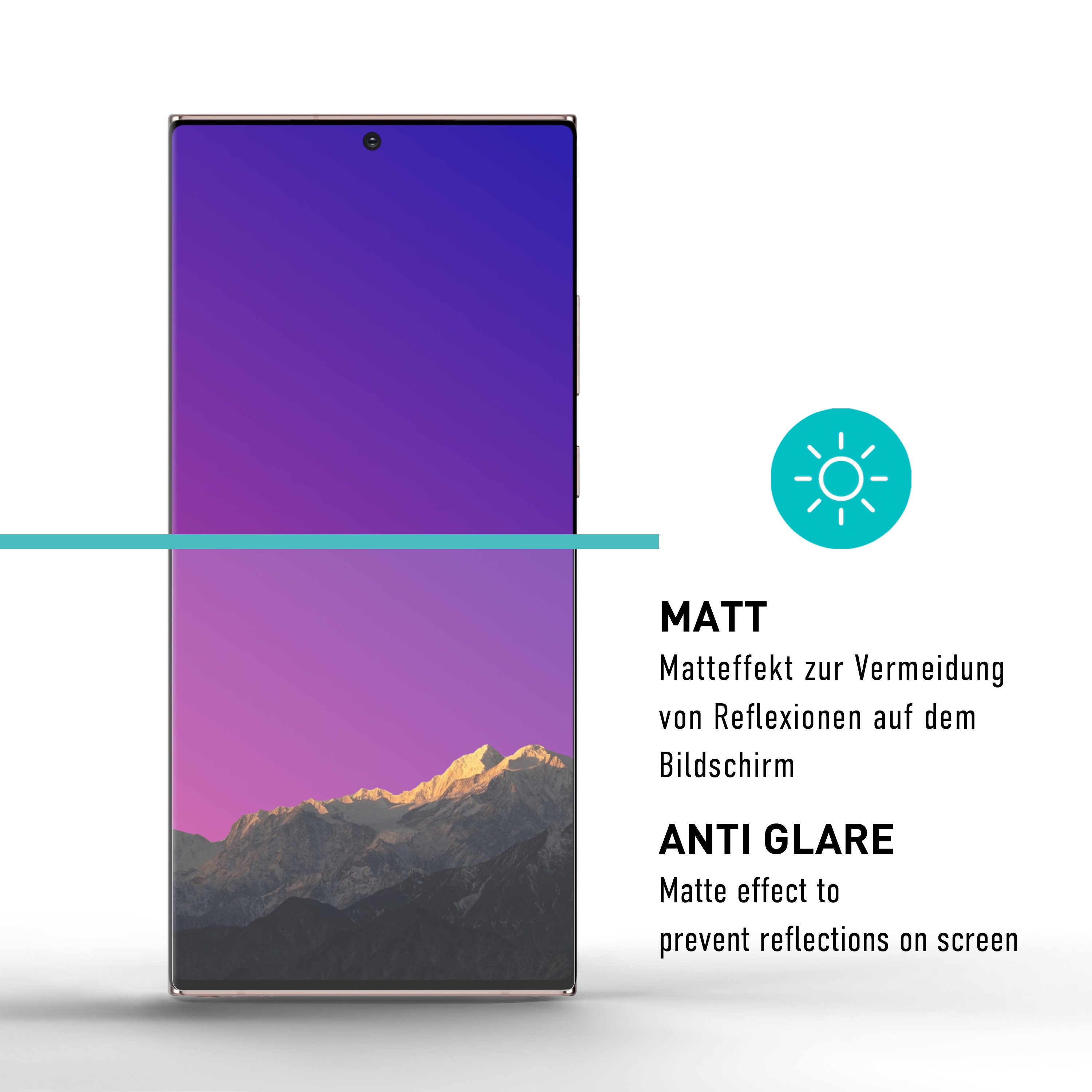smartect Displayschutzfolie 2X TPU Schutzfolie Matt für Samsung Galaxy S24 Ultra für Samsung Galaxy S24 Ultra, Set, 2 Stück, Entspiegelt, Kratzfest, Blasenfrei, – Bild 3 von 5