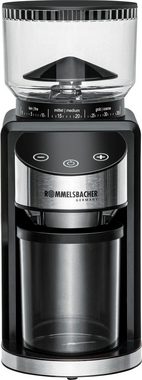Rommelsbacher Kaffeemühle EKM 400, 200 W, Kegelmahlwerk, 220 g Bohnenbehälter, mit Kegelmahlwerk, Antistatik-Funktion, 35 Mahlgrade