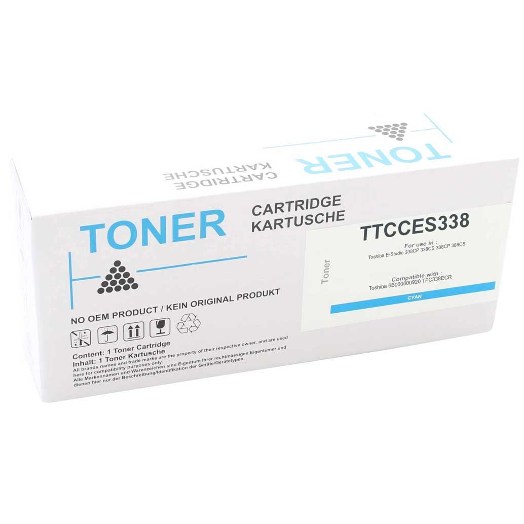 ABC Tonerkartusche Kompatibler Toner Cyan 6000 Seiten für Toshiba E-Studio 338CP 338CS 38