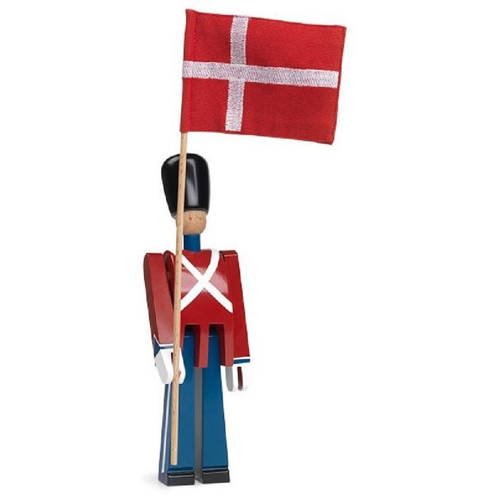 KAY BOJESEN Denmark Skulptur Soldat Fahnenträger mit Textil-Flagge (22cm)