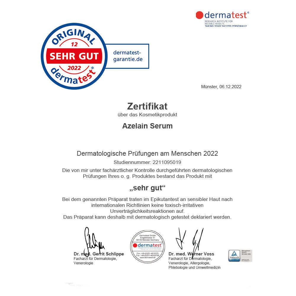 JUNGLÜCK Gesichtsserum Azelain Serum - 10% azelaic acid, 1-tlg., Wirkt gezielt gegen Unreinheiten