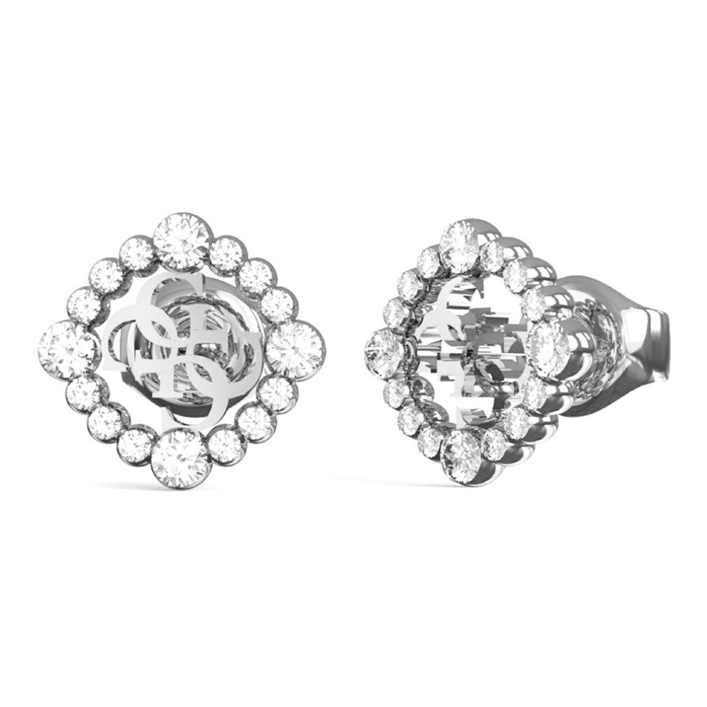 Guess Paar Серьги-гвоздики Glänzende Stahlohrringe mit Zirkonen Tiny Dancer JUBE04645JWRHT/U