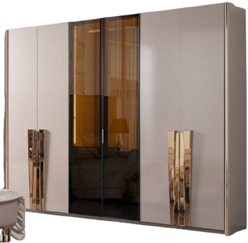 Kleiderschrank Modernes Kleiderschrank-Set für das Schlafzimmer in Beige