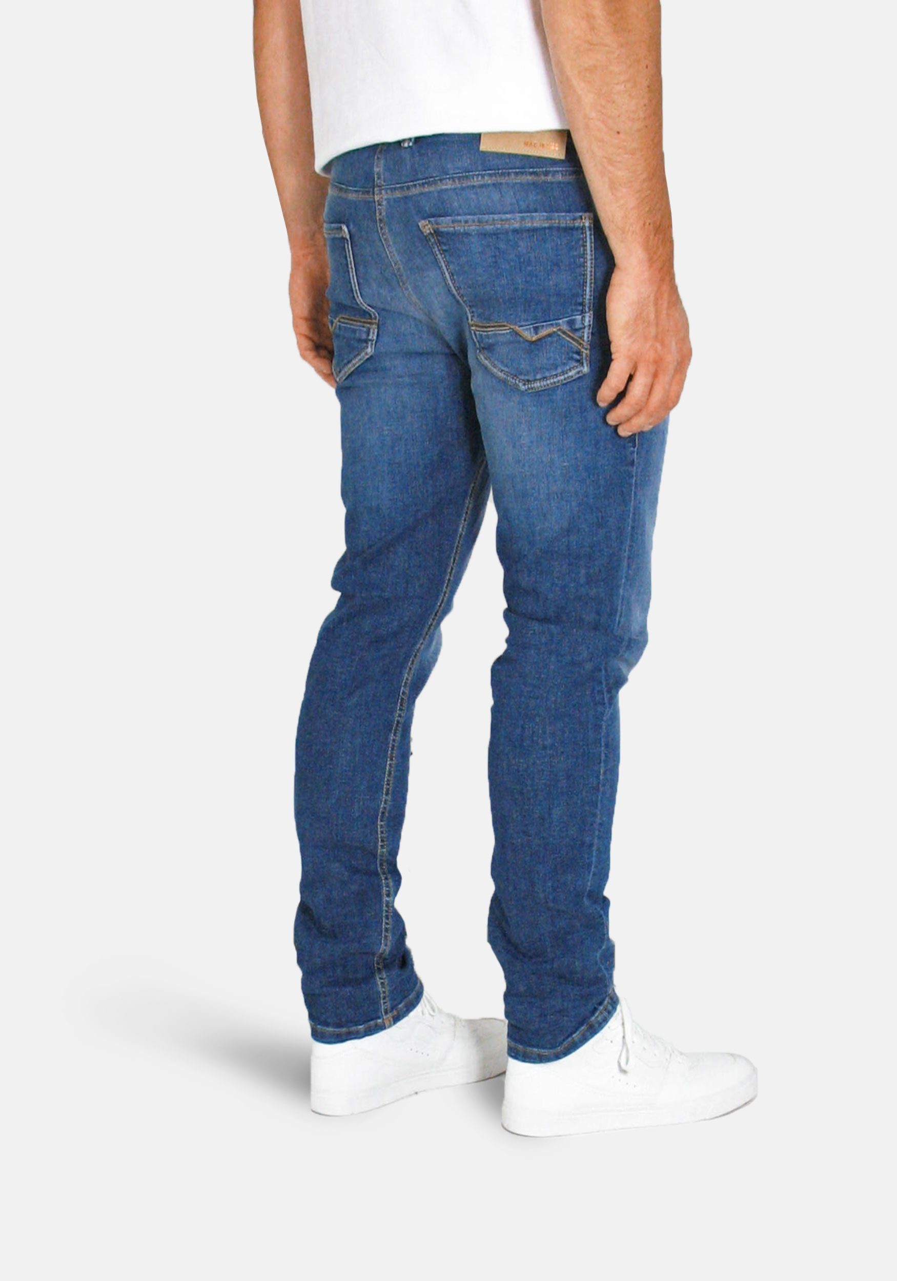 MAC 5-Pocket-Jeans Arne Pipe Stretch-Denim, washed in Italy günstig online kaufen