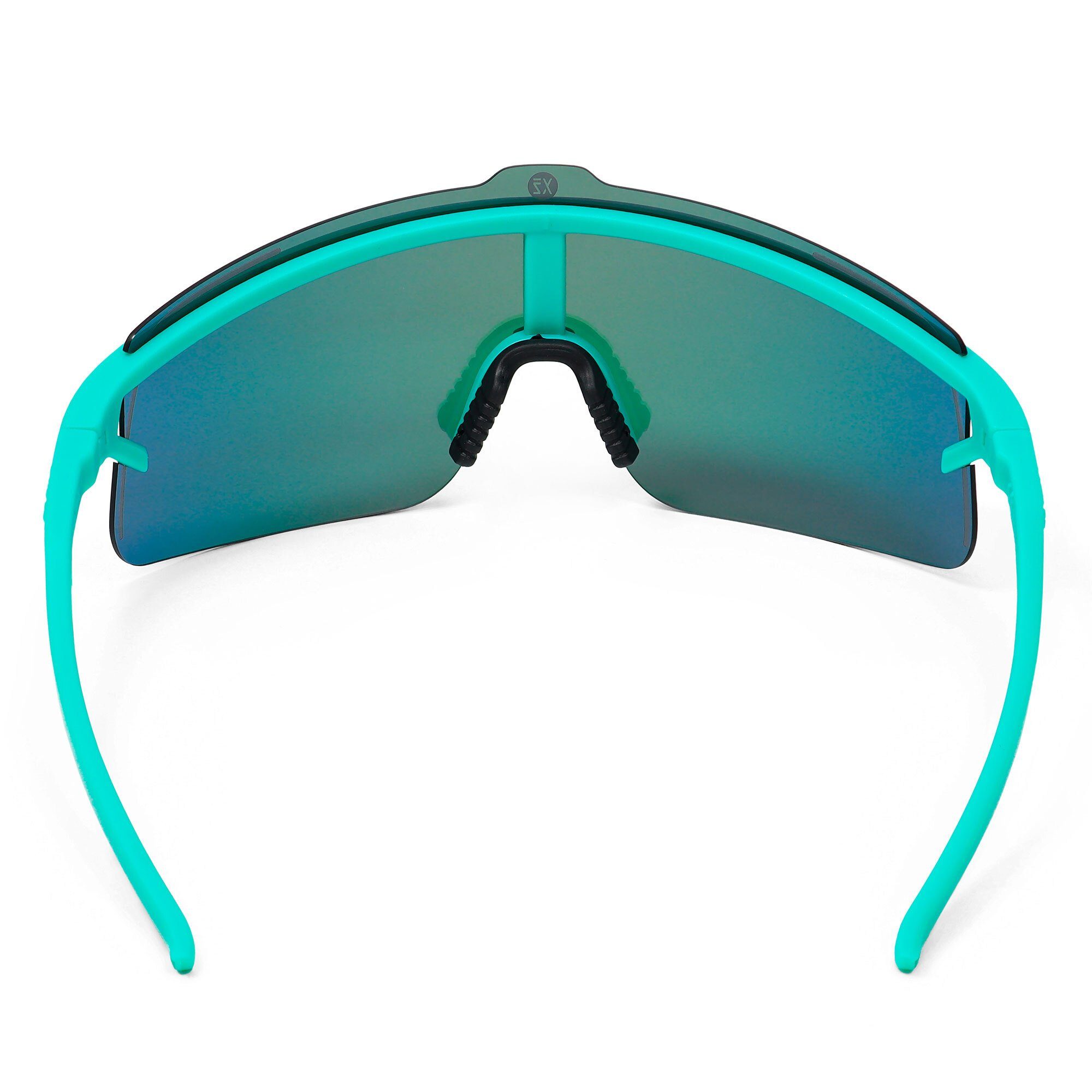 YEAZ Sportbrille SUNSHADE Sport-Sonnenbrille Black/Silver, Erlebe perfekte Sicht, Komfort und Style