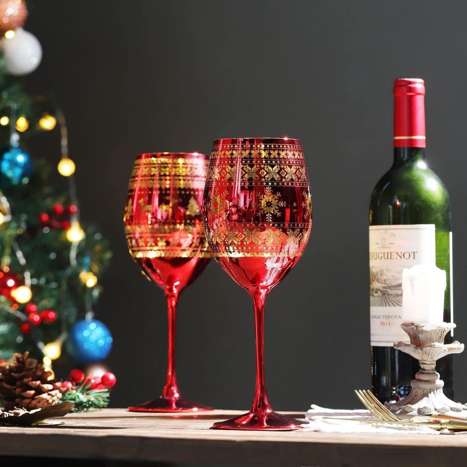 Weihnachts Weingläser kaufen » Weihnachtliche Weingläser