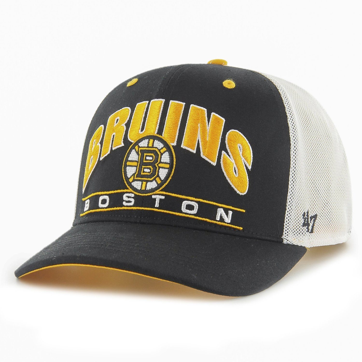 Boston Bruins Camo Snapback Cap – Trucker Mütze Mit Mesh-Rückseite, Verstellbar, Wasserabsorbierendes Schweißband
