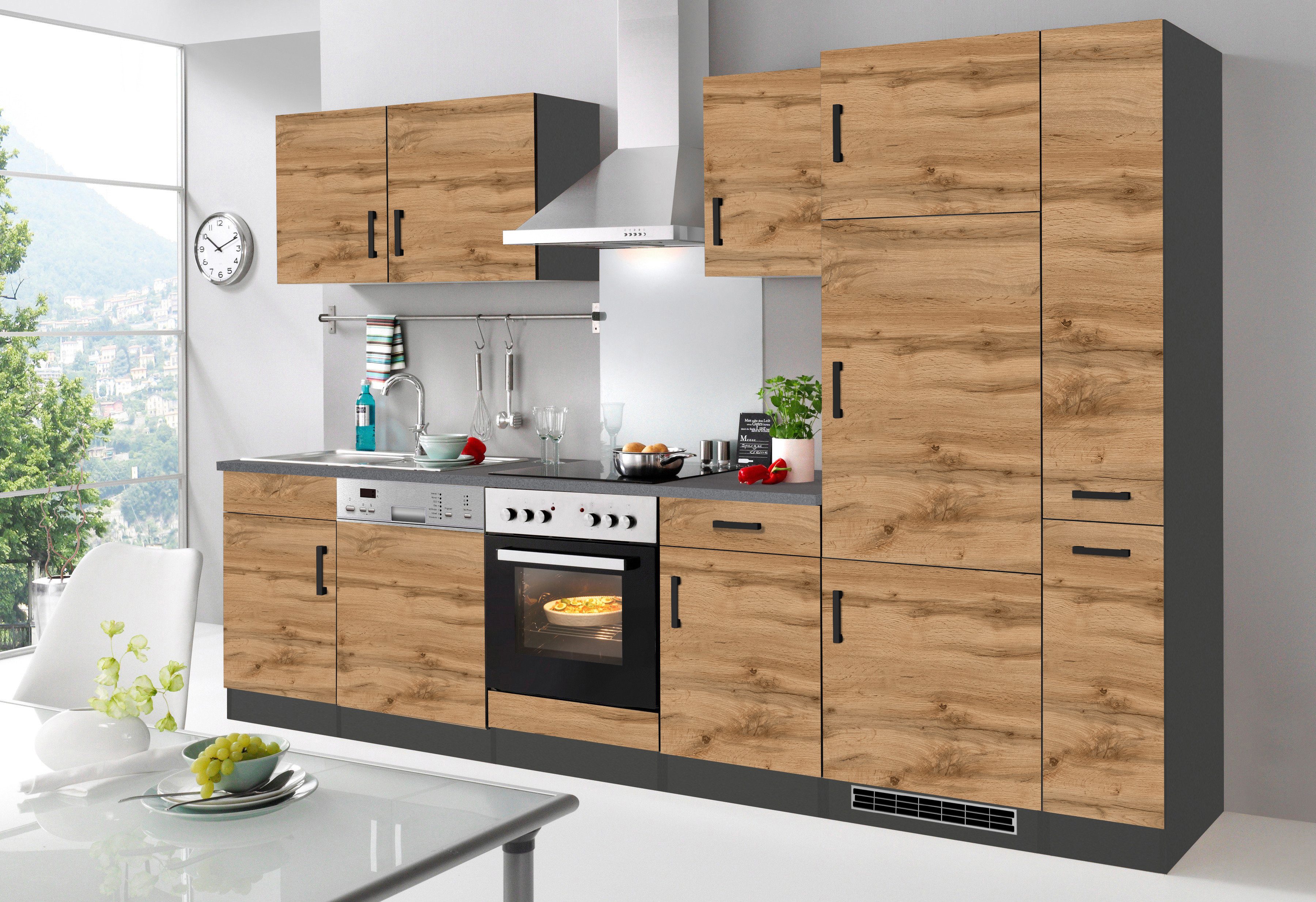 KOCHSTATION Küchenzeile KS-Toronto, Breite 310 cm, mit E-Geräten günstig online kaufen