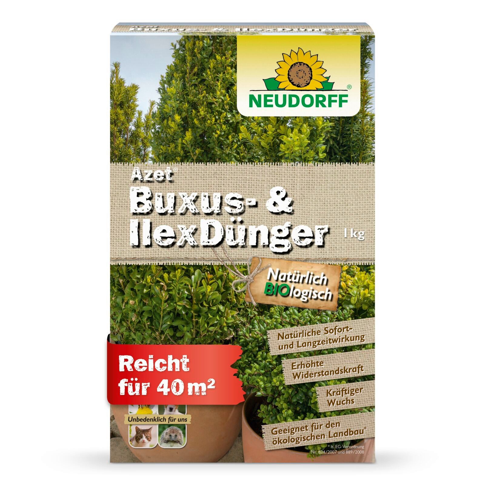 Pflanzendünger Azet Buxus und Ilex Dünger 1 kg