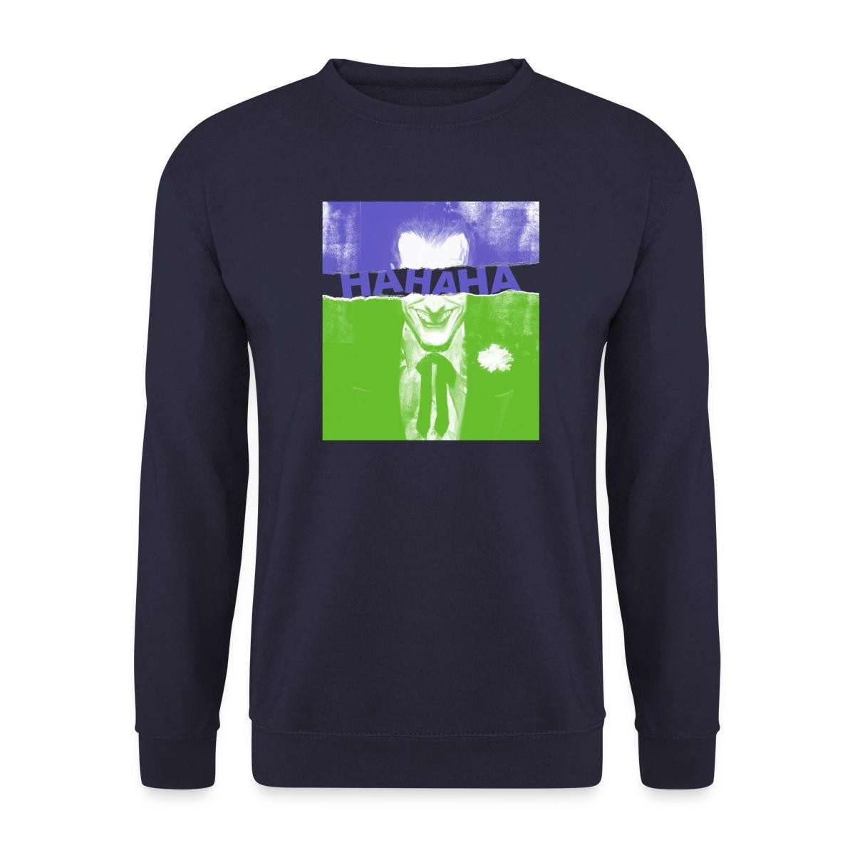 Spreadshirt Sweatshirt Batman Dark Knight The Joker Hahaha Unisex Pullover (1-tlg)