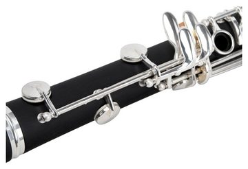 Classic Cantabile Bb-Klarinette CLK-10 Reed Set - aus ABS Kunststoff, boehmisch, 17 Klappen, 5 Ringe, Mechanik versilbert, ideales Schülerinstrument