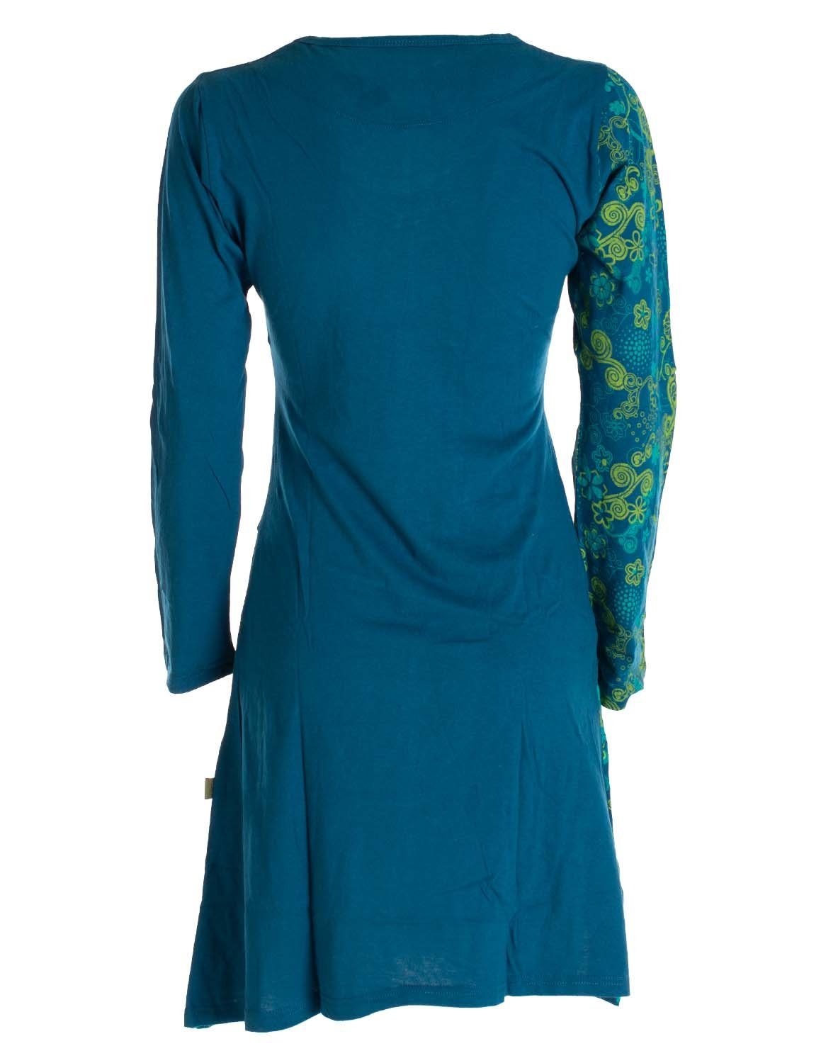 Vishes Jerseykleid Asymmetrisches Langarm Jersey Kleid Damen kurz Hippie, G günstig online kaufen