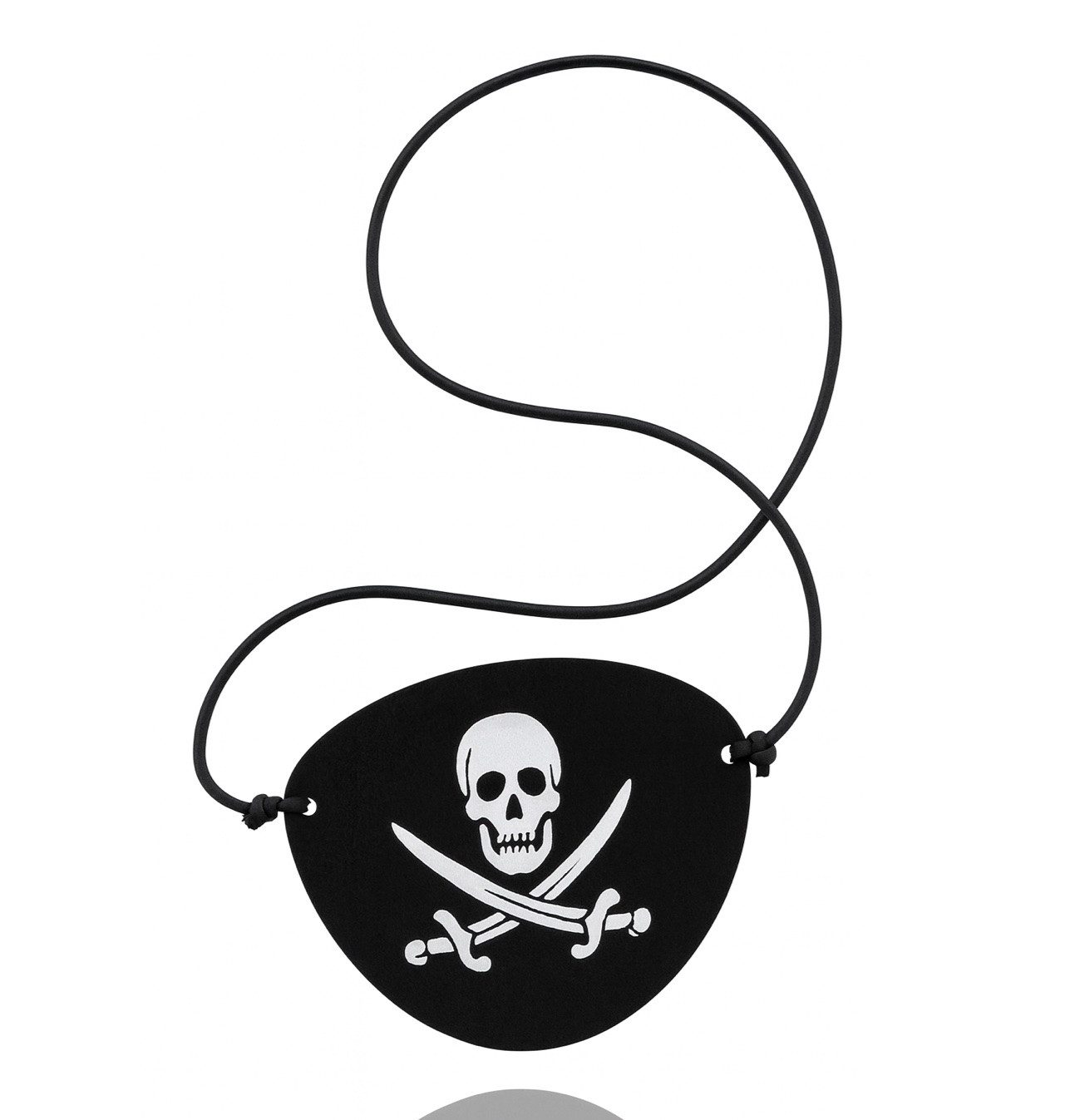 TK Gruppe Kostüm Piratenklappe Augenklappe – schwarz – Fasching & Karneval