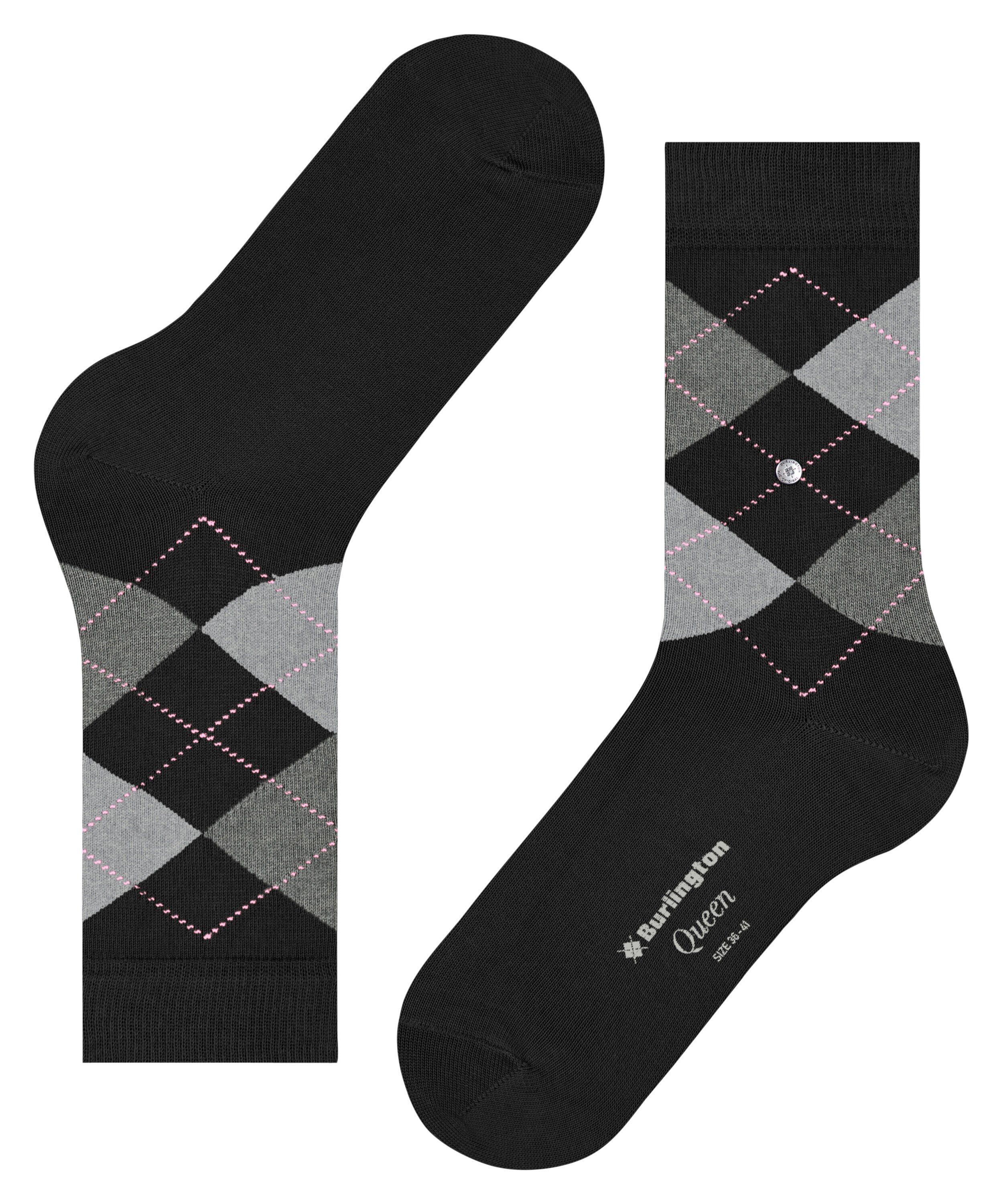 (3012) Burlington Socken Queen (1-Paar) black-aqua