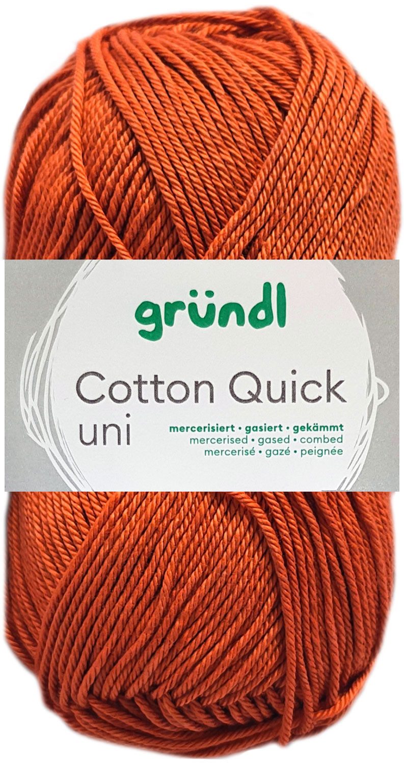 Gründl 50 Gramm Gründl Wolle Cotton Quick Uni Farbauswahl Häkelwolle