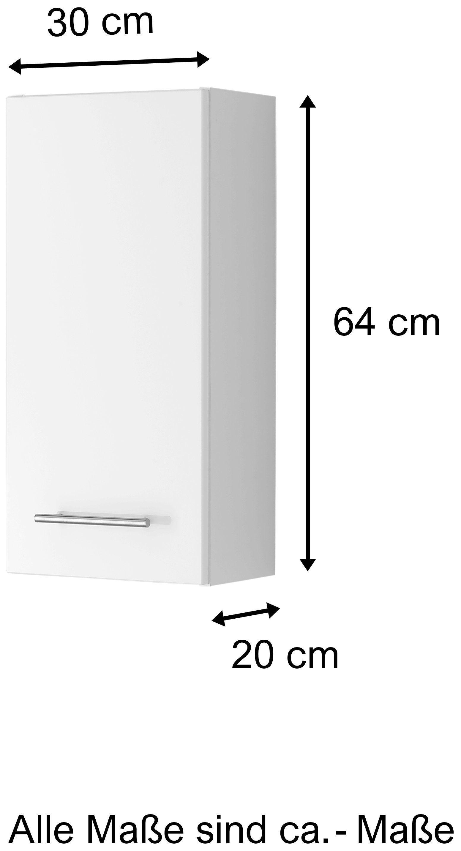 HELD MÖBEL Hängeschrank Porta 30 | hochglanz weiß weiß weiß weiß/hochglanz cm Korpus Front / weiß