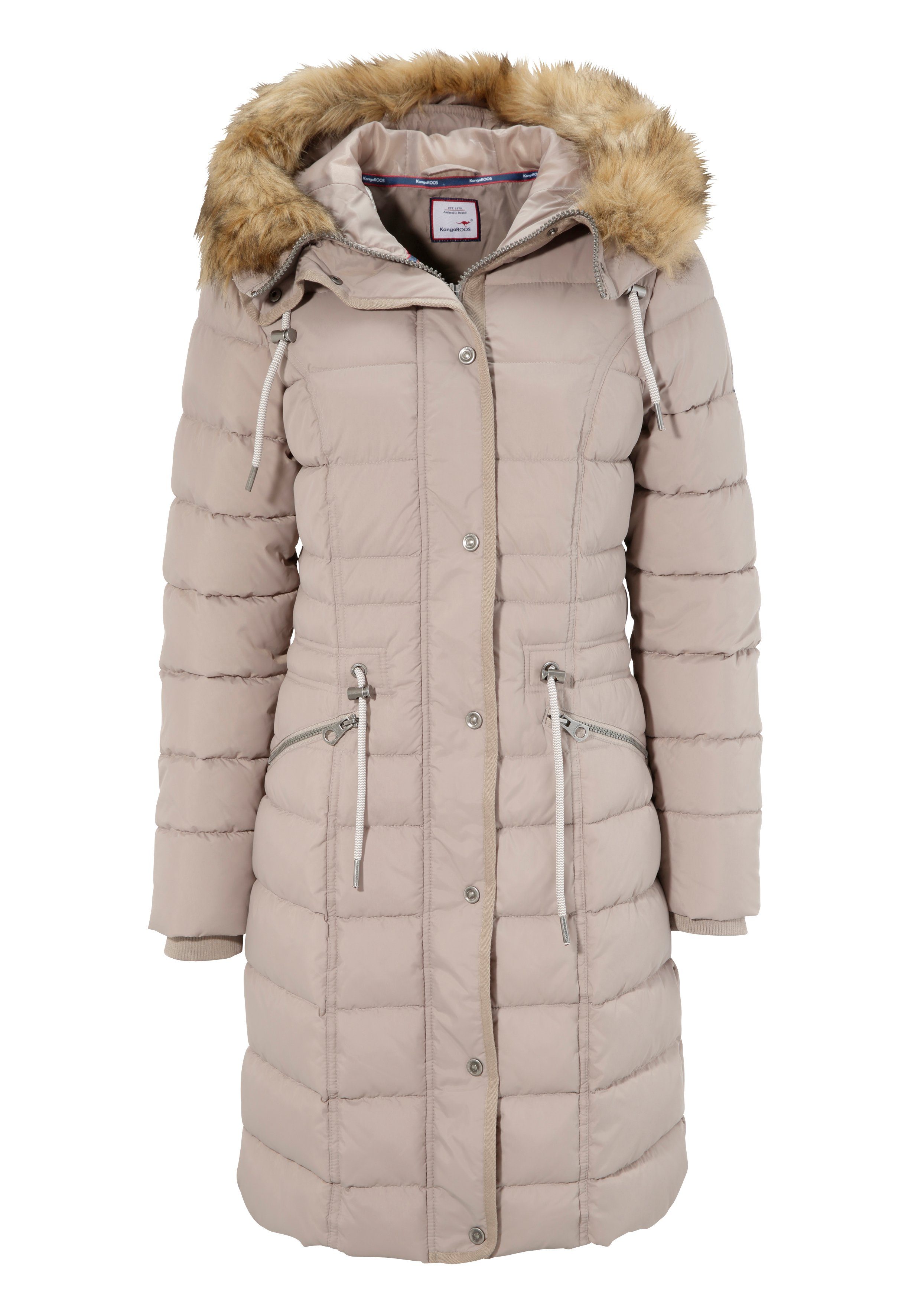 KangaROOS Steppjacke figurbetonter Schnitt, mit Reißverschlusstaschen. Reduzierter Preis € 128,99. Unverbindliche Preisempfehlung € 159,99