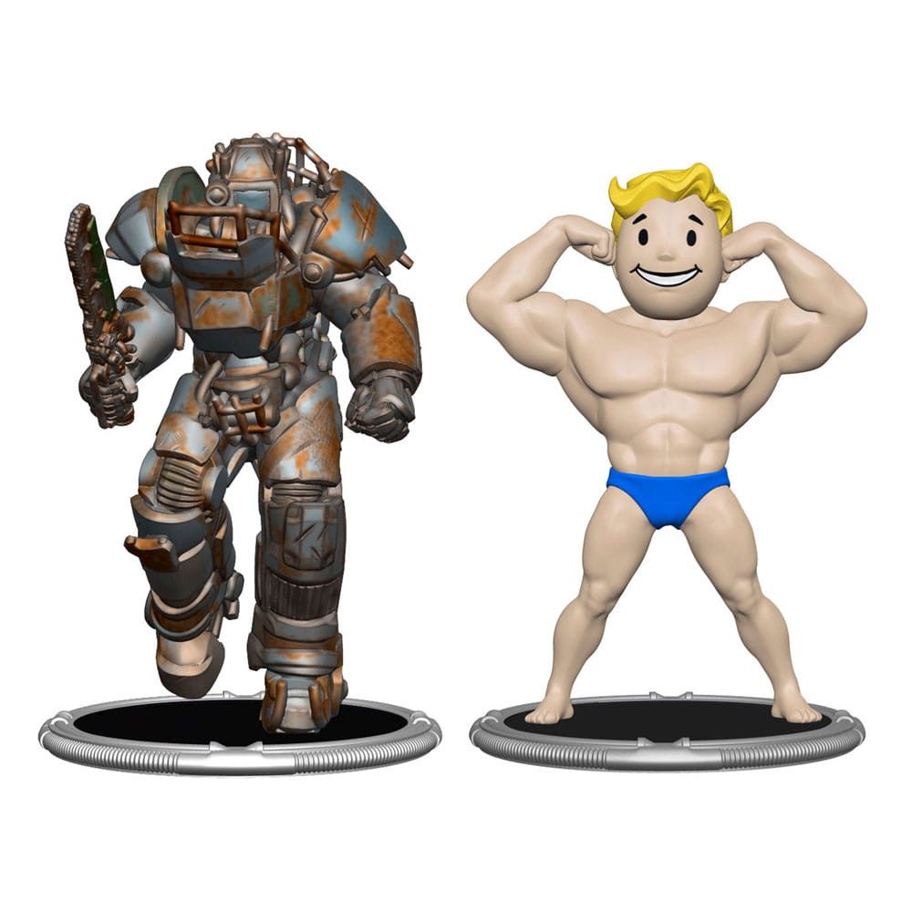 Syndicate Collectibles Merchandise-Figur Fallout Minifiguren 2er-Pack Set E Raider & Vault Boy (Strong) 7 cm
