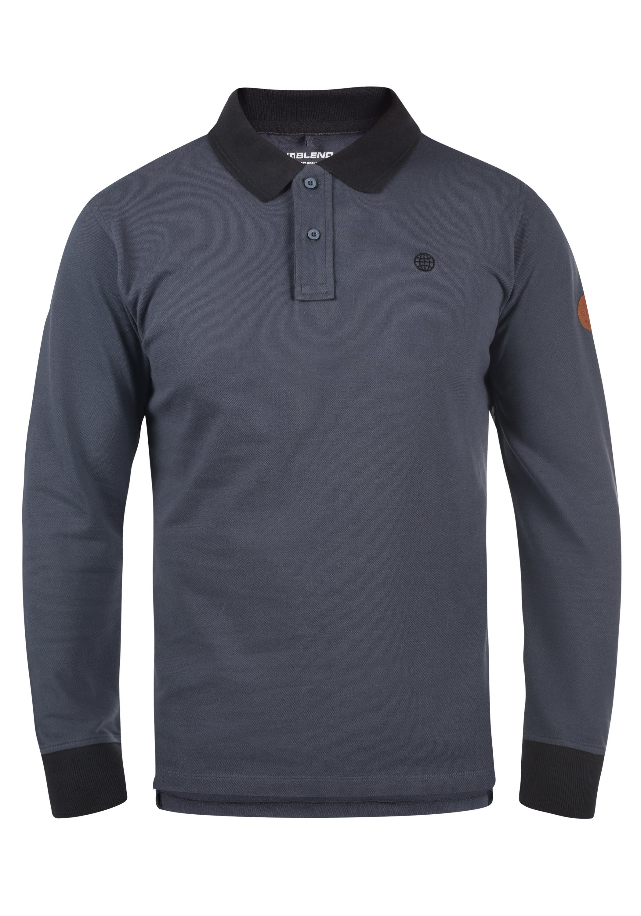 Blend Langarm-Poloshirt BHRalle Longsleeve mit verlängerter Rückenpartie günstig online kaufen