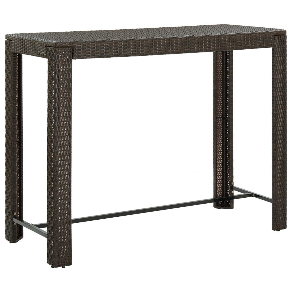 vidaXL Gartentisch Garten-Bartisch Braun 140,5x60,5x110,5 cm günstig online kaufen