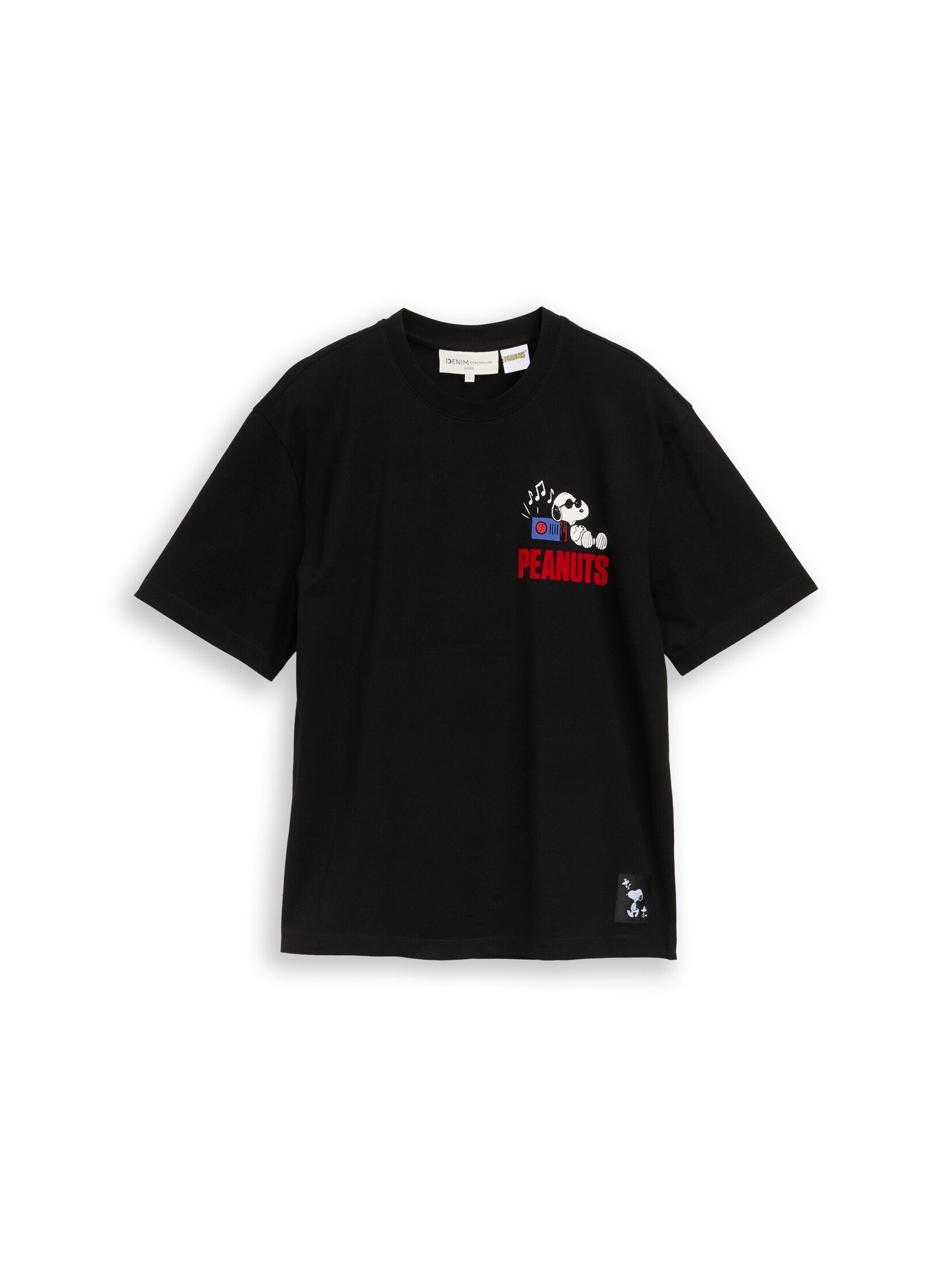 TOM TAILOR Denim T-Shirt T-Shirt (im Einserpack) Relaxed Fit T-Shirt mit Snoopy-Print
