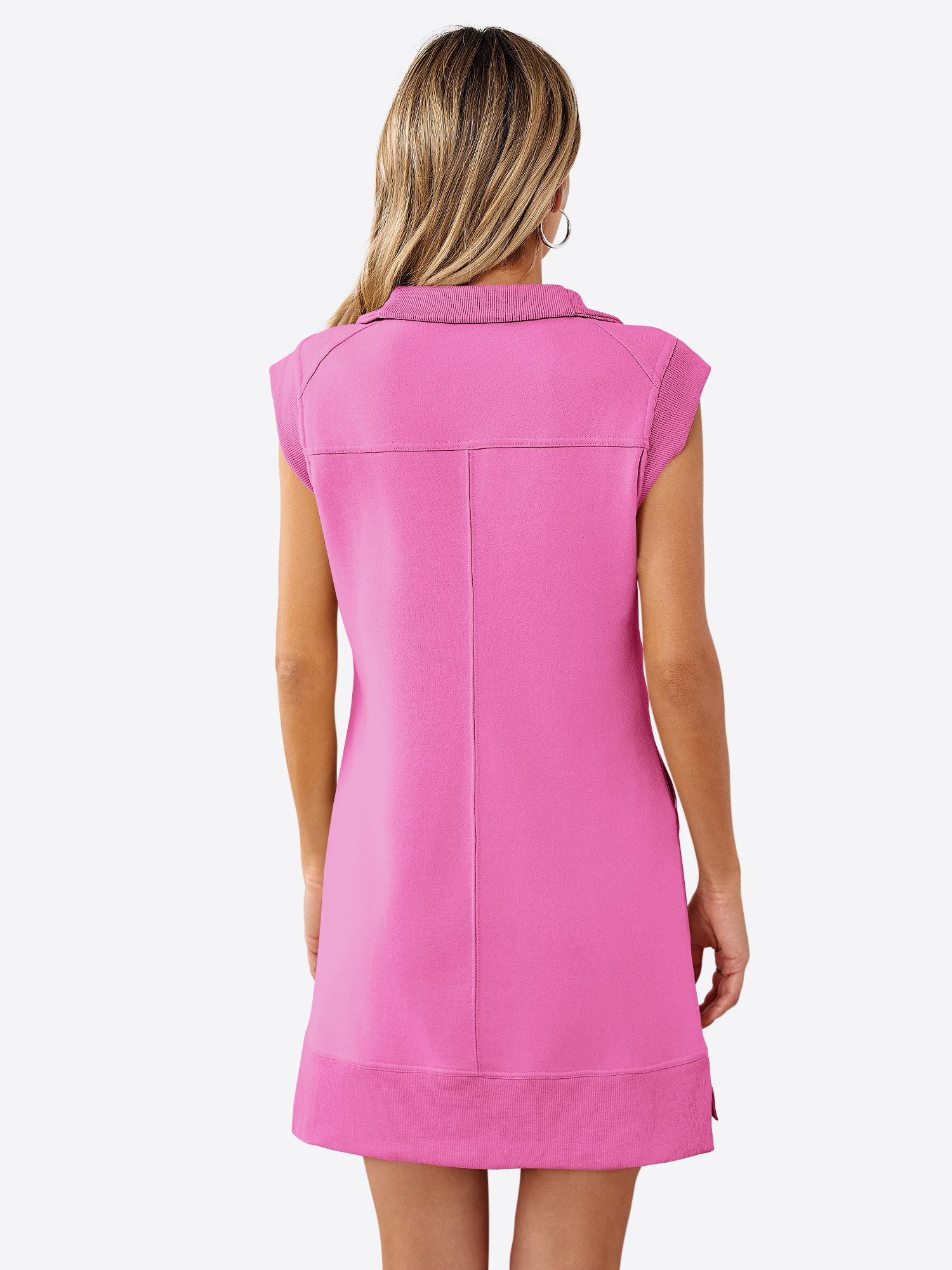 Imily Bela Sweatkleid Damen Sportkleid mit Half-Zip (Packung, 1-tlg., 1per-Pack) Eingrifftaschen