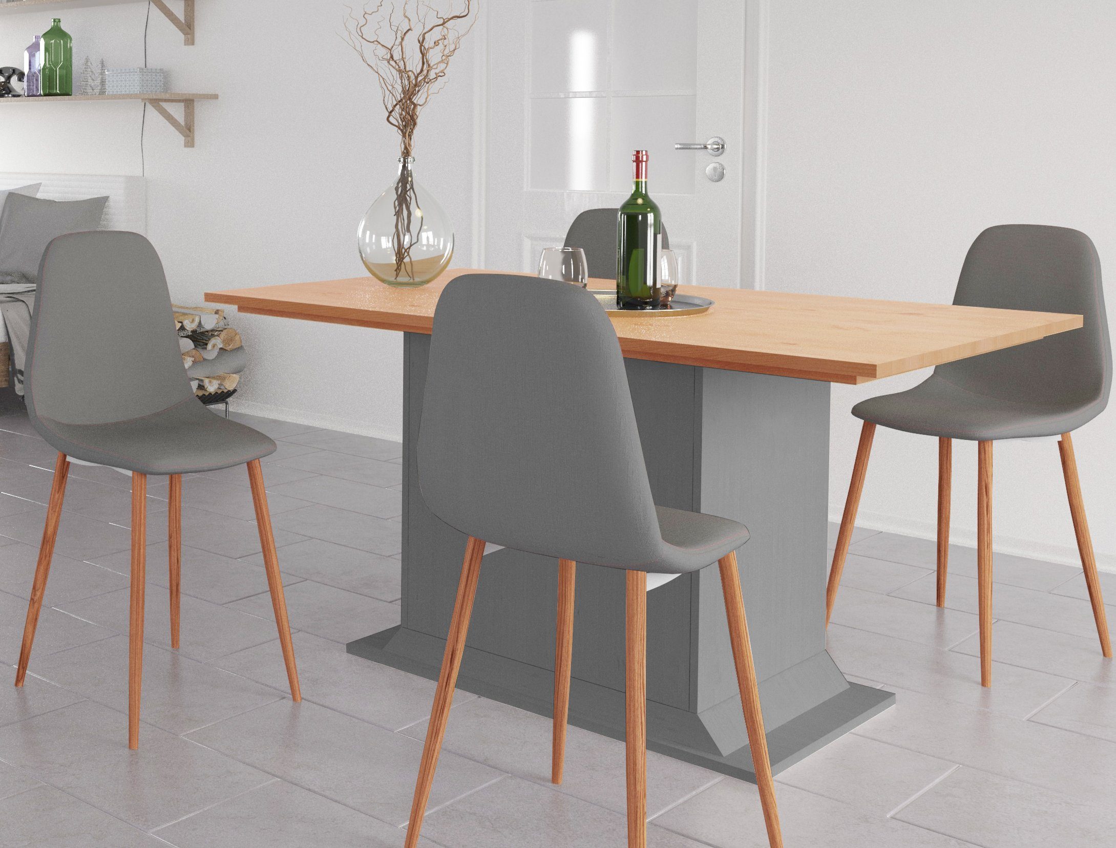 loft24 Esstisch Sage, aus Kiefer im günstig online kaufen