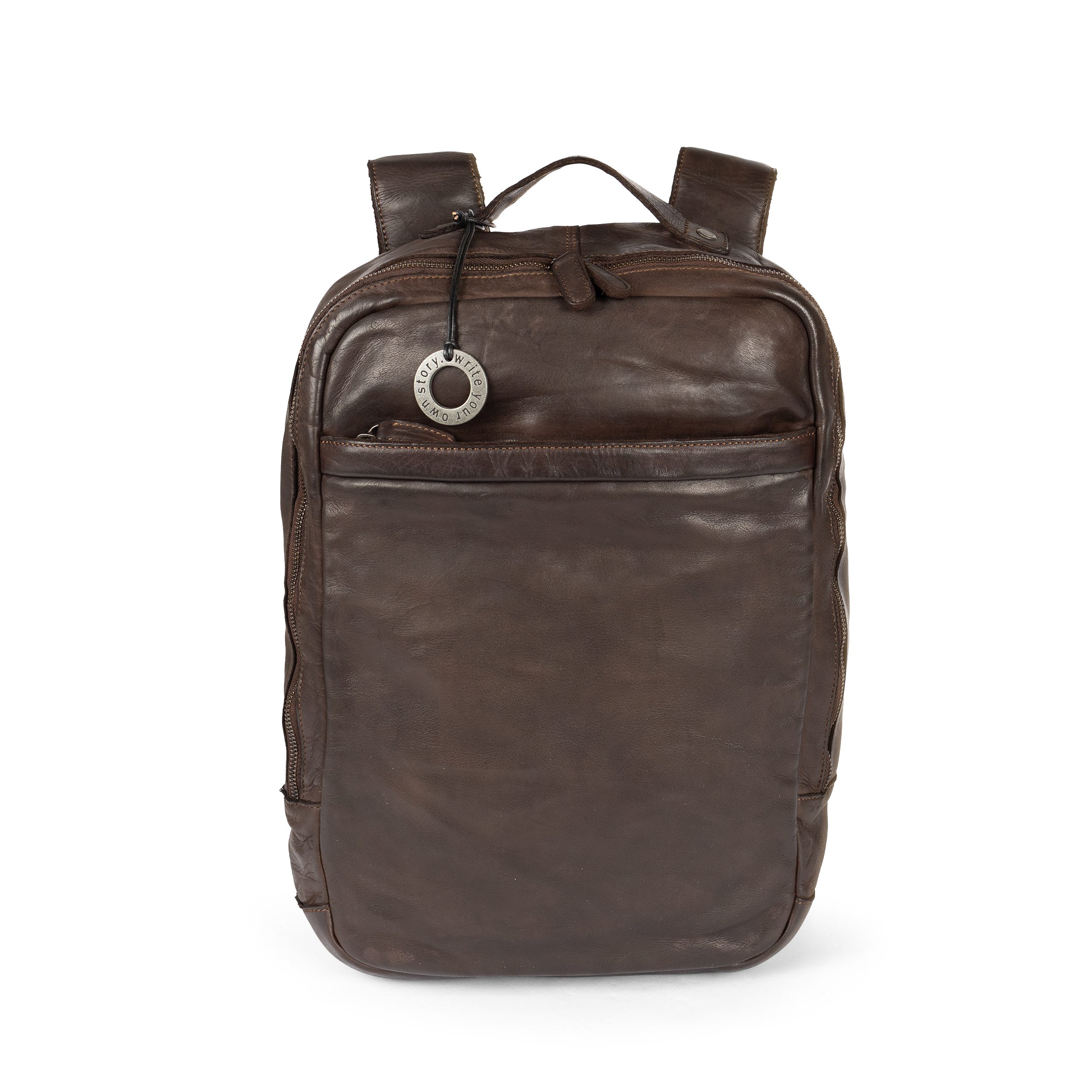 Cas8 Laptoprucksack Luke von Cas8 aus Echtleder für Beruf, Studium und Freizeit