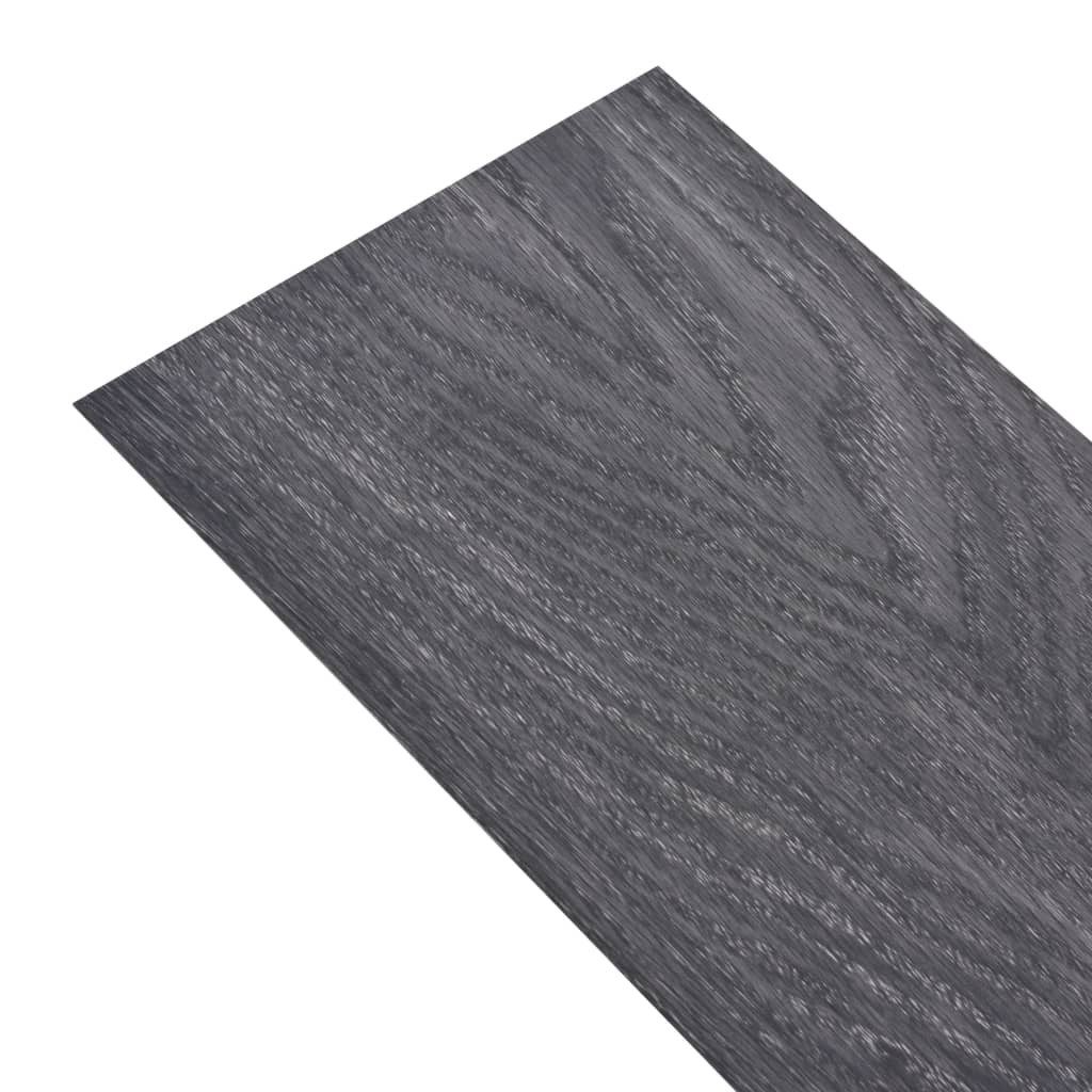 Teppichboden PVC-Fliesen Selbstklebend 5,02 m² 2 mm Schwarz und Weiß, vidaXL