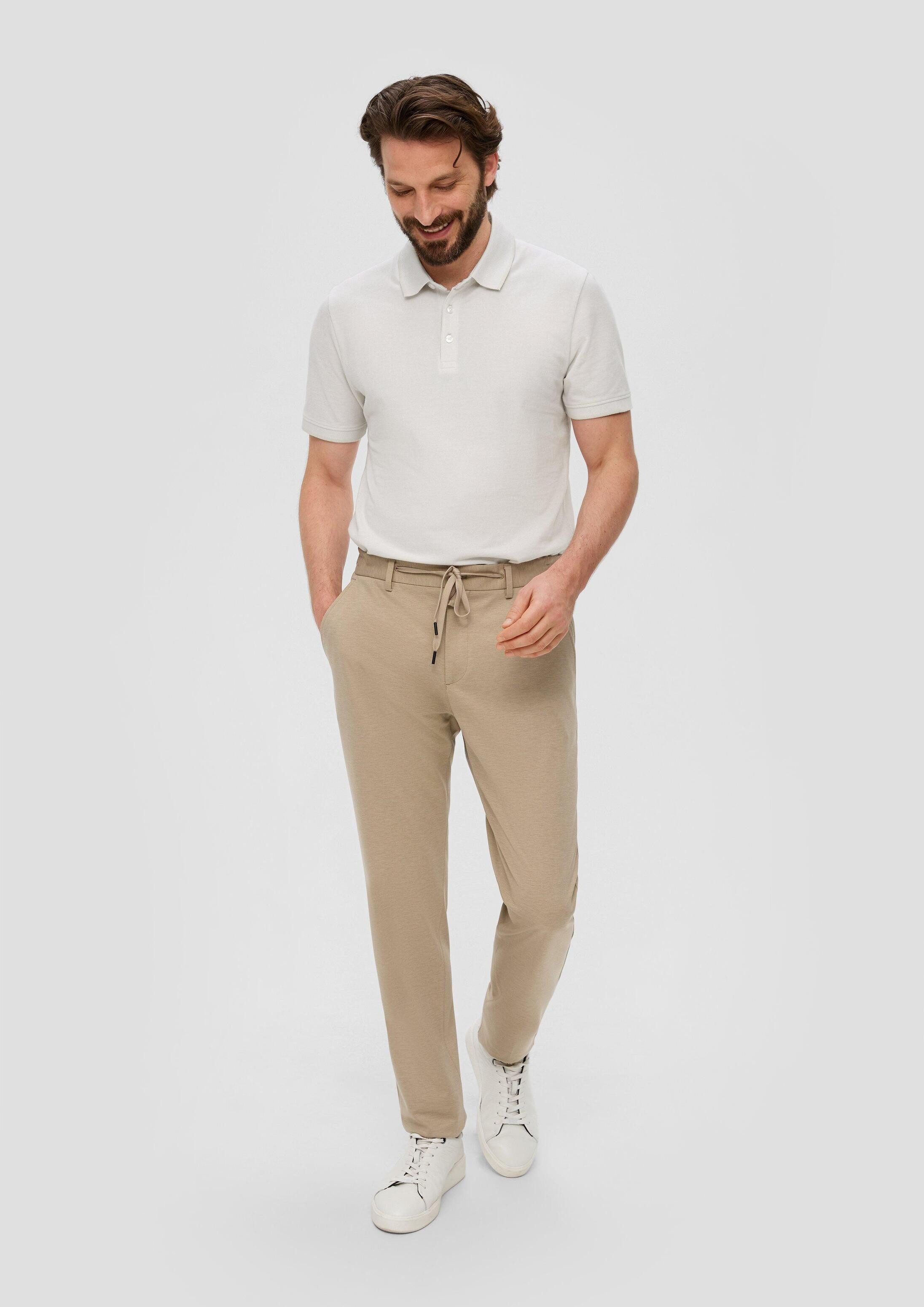 s.Oliver Kurzarmshirt Polo-Shirt Poloshirt im Slim Fit mit Piquéstruktur