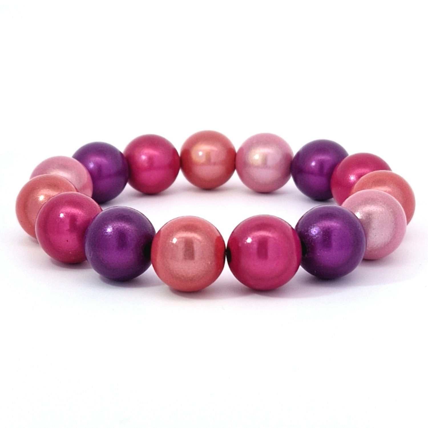 Impala Perlenarmband Armband Wonder aus leuchtenden 3 D Perlen 14mm